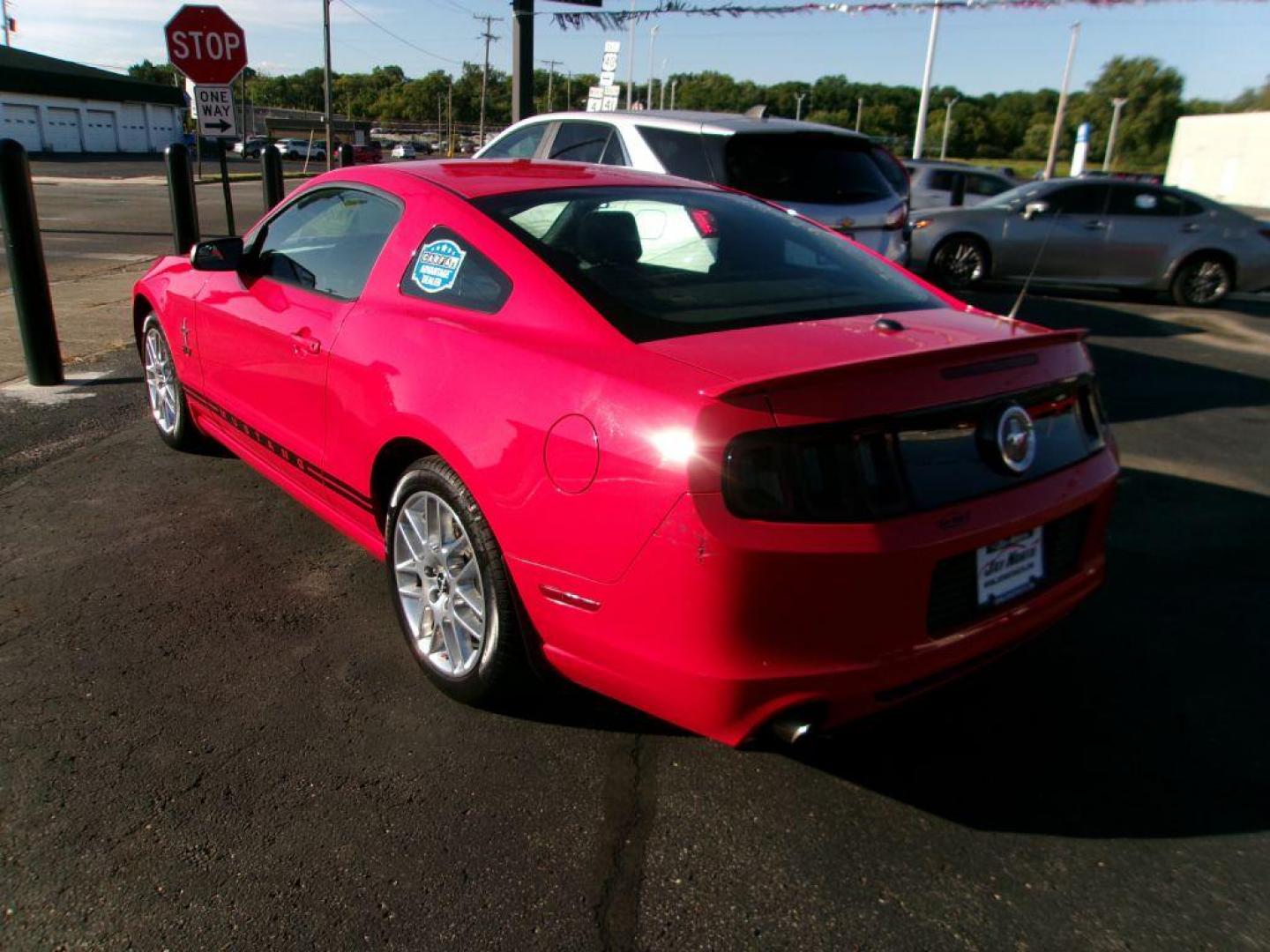 2014 RED FORD MUSTANG PREMIUM (1ZVBP8AM6E5) with an 3.7L engine, Automatic transmission, located at 501 E. Columbia St., Springfield, OH, 45503, (800) 262-7122, 39.925262, -83.801796 - *** New Brakes *** New Struts *** Premium *** Shaker Audio *** Pony Pkg. *** 18'' Wheels *** Serviced and Detailed *** Jay North Auto has offered hand picked vehicles since 1965! Our customer's enjoy a NO pressure buying experience with a small town feel. All of our vehicles get fully inspected - Photo#3