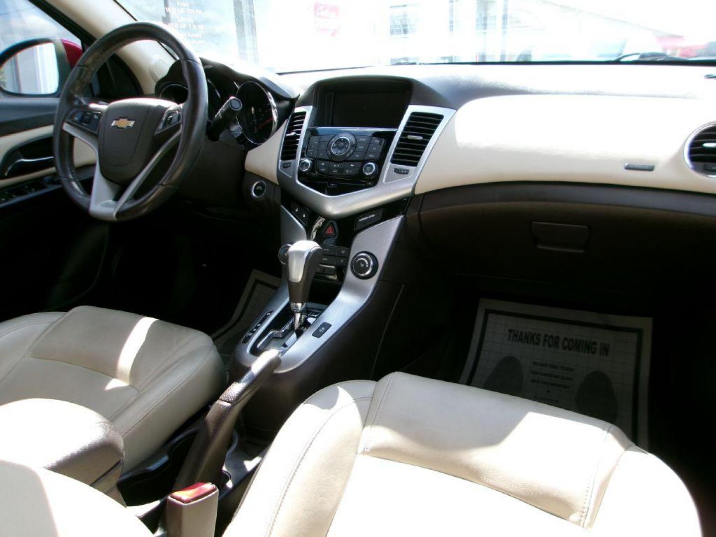 2014 RED CHEVROLET CRUZE LTZ (1G1PG5SB8E7) with an 1.4L engine, Automatic transmission, located at 501 E. Columbia St., Springfield, OH, 45503, (800) 262-7122, 39.925262, -83.801796 - Photo#17