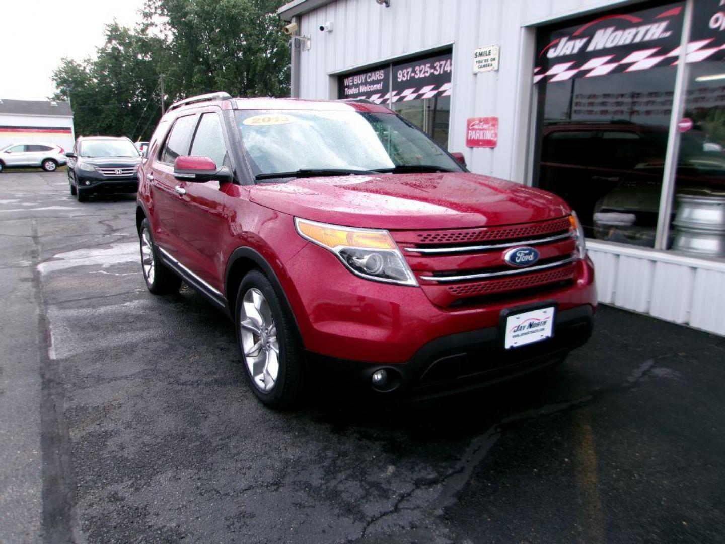 2013 RED FORD EXPLORER LIMITED (1FM5K8F8XDG) with an 3.5L engine, Automatic transmission, located at 501 E. Columbia St., Springfield, OH, 45503, (800) 262-7122, 39.925262, -83.801796 - ***LIMITED***4WD***New Front and Rear Brake Pads and Rotors***Heated and Cooled Leather Seating***Serviced and Detailed*** Jay North Auto has offered hand picked vehicles since 1965! Our customer's enjoy a NO pressure buying experience with a small town feel. All of our vehicles get fully insp - Photo#0