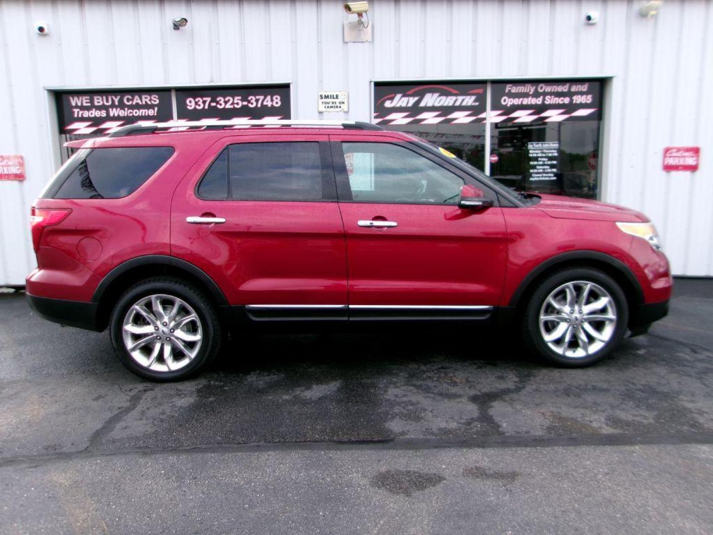 2013 RED FORD EXPLORER LIMITED (1FM5K8F8XDG) with an 3.5L engine, Automatic transmission, located at 501 E. Columbia St., Springfield, OH, 45503, (800) 262-7122, 39.925262, -83.801796 - ***LIMITED***4WD***New Front and Rear Brake Pads and Rotors***Heated and Cooled Leather Seating***Serviced and Detailed*** Jay North Auto has offered hand picked vehicles since 1965! Our customer's enjoy a NO pressure buying experience with a small town feel. All of our vehicles get fully insp - Photo#2