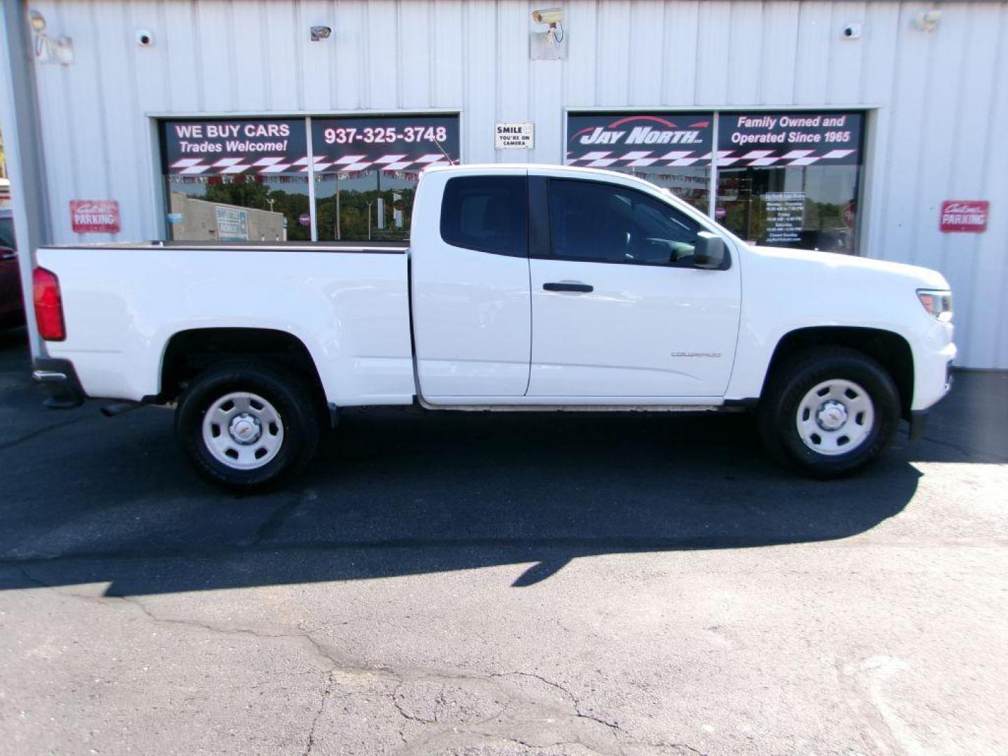2020 WHITE CHEVROLET COLORADO WT EXT CAB (1GCHSBEA2L1) with an 2.5L engine, Automatic transmission, located at 501 E. Columbia St., Springfield, OH, 45503, (800) 262-7122, 39.925262, -83.801796 - ***1-Owner***Ext Cab***Work Truck***Rear Camera***New Tires***All New Pads and Rotors***Serviced and Detailed*** Jay North Auto has offered hand picked vehicles since 1965! Our customer's enjoy a NO pressure buying experience with a small town feel. All of our vehicles get fully inspected and - Photo#2