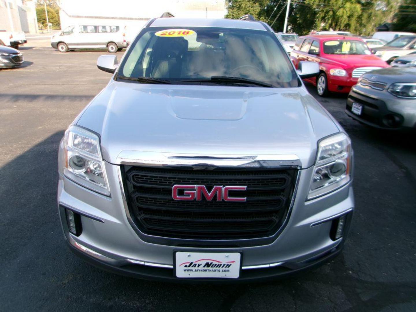 2016 SILVER GMC TERRAIN SLE (2GKALNEK4G6) with an 2.4L engine, Automatic transmission, located at 501 E. Columbia St., Springfield, OH, 45503, (800) 262-7122, 39.925262, -83.801796 - *** Updated Timing *** Tune Up *** Serviced *** SLE *** FWD *** 20 Service Records on Clean CarFax *** Jay North Auto has offered hand picked vehicles since 1965! Our customer's enjoy a NO pressure buying experience with a small town feel. All of our vehicles get fully inspected and detailed. W - Photo#1
