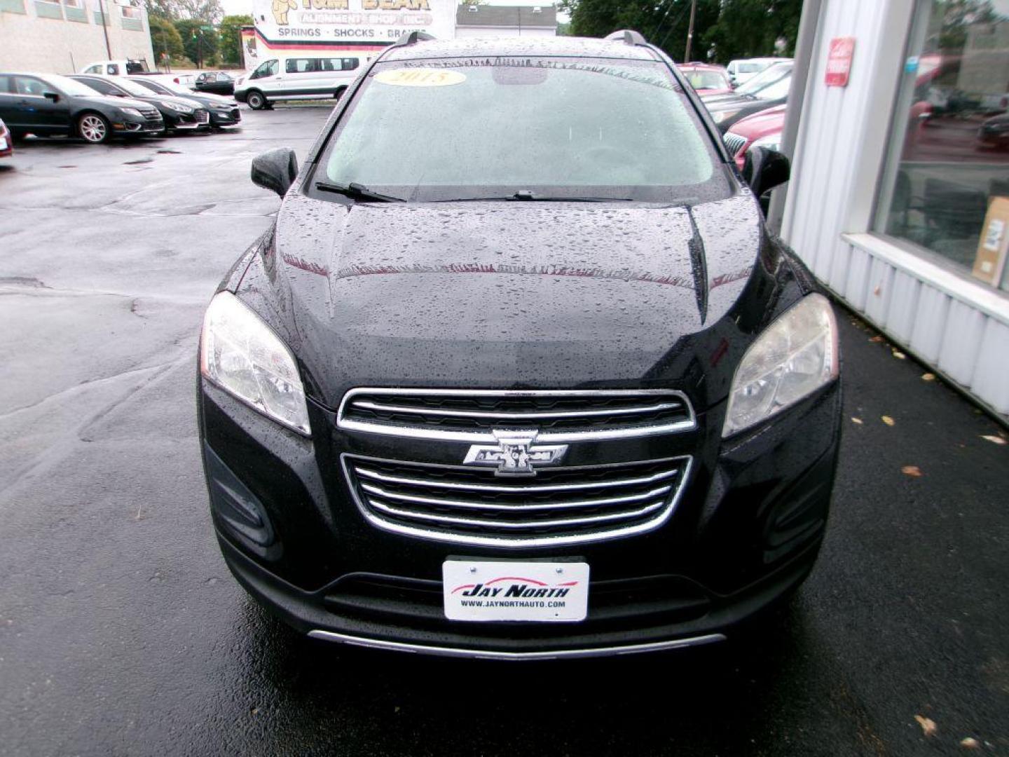 2015 BLACK CHEVROLET TRAX 1LT (KL7CJLSB9FB) with an 1.4L engine, Automatic transmission, located at 501 E. Columbia St., Springfield, OH, 45503, (800) 262-7122, 39.925262, -83.801796 - *** New Tires *** 1 Owner *** 33 Service Records on CarFax *** FWD LT *** Tune Up *** New Bakes *** Jay North Auto has offered hand picked vehicles since 1965! Our customer's enjoy a NO pressure buying experience with a small town feel. All of our vehicles get fully inspected and detailed. We a - Photo#1