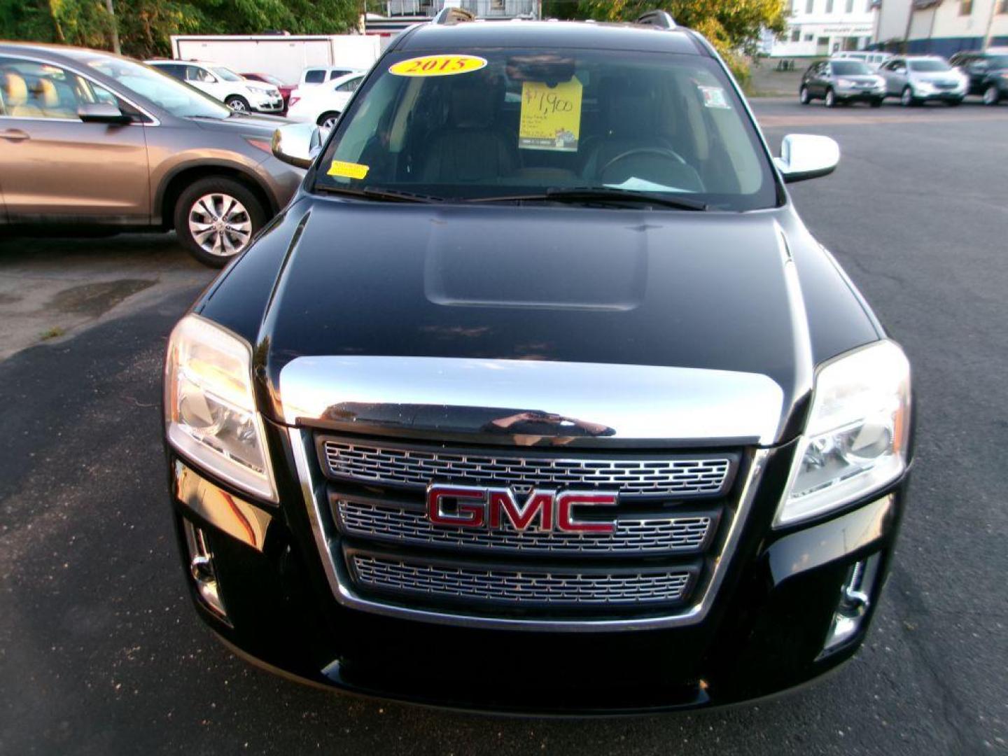 2015 BLACK GMC TERRAIN SLT (2GKALTEK9F6) with an 2.4L engine, Automatic transmission, located at 501 E. Columbia St., Springfield, OH, 45503, (800) 262-7122, 39.925262, -83.801796 - Photo#1