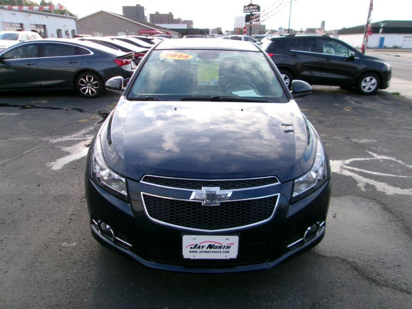 2014 BLUE CHEVROLET CRUZE LTZ (1G1PG5SBXE7) with an 1.4L engine, Automatic transmission, located at 501 E. Columbia St., Springfield, OH, 45503, (800) 262-7122, 39.925262, -83.801796 - Photo#1