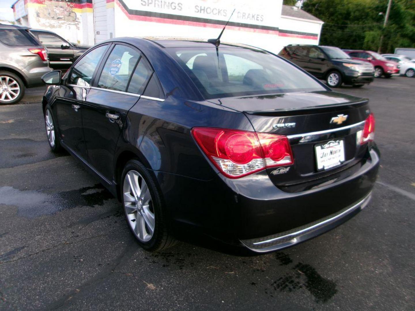 2014 BLUE CHEVROLET CRUZE LTZ (1G1PG5SBXE7) with an 1.4L engine, Automatic transmission, located at 501 E. Columbia St., Springfield, OH, 45503, (800) 262-7122, 39.925262, -83.801796 - Photo#3