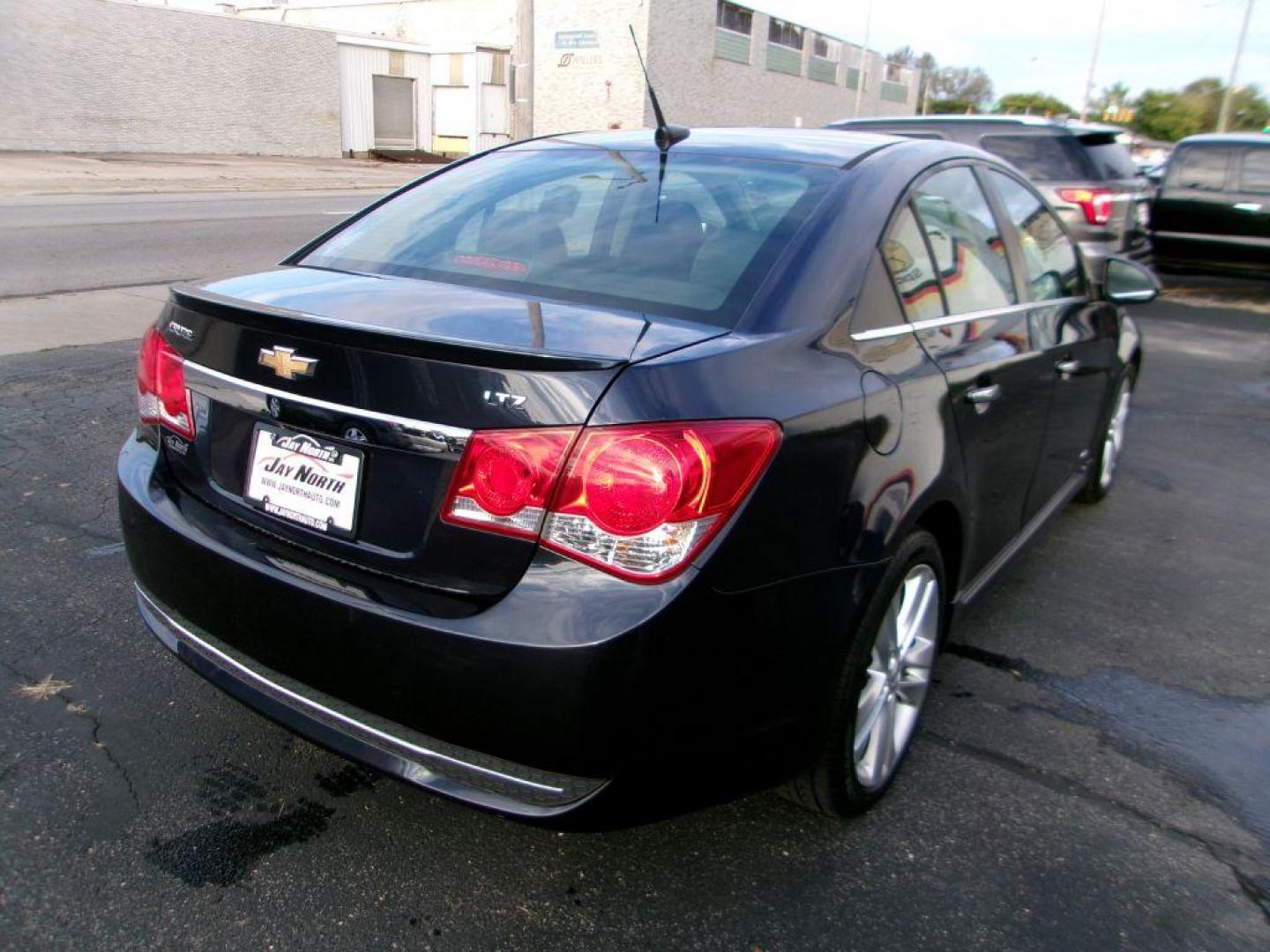 2014 BLUE CHEVROLET CRUZE LTZ (1G1PG5SBXE7) with an 1.4L engine, Automatic transmission, located at 501 E. Columbia St., Springfield, OH, 45503, (800) 262-7122, 39.925262, -83.801796 - Photo#5