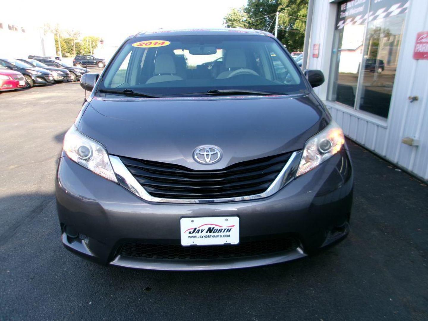 2014 GRAY TOYOTA SIENNA LE (5TDKK3DC2ES) with an 3.5L engine, Automatic transmission, located at 501 E. Columbia St., Springfield, OH, 45503, (800) 262-7122, 39.925262, -83.801796 - ***Clean Carfax***New Tires***New Front and Rear Brake Pads and Rotors***New Cabin Air Filter***New Air Filter***LE*** Jay North Auto has offered hand picked vehicles since 1965! Our customer's enjoy a NO pressure buying experience with a small town feel. All of our vehicles get fully inspecte - Photo#1