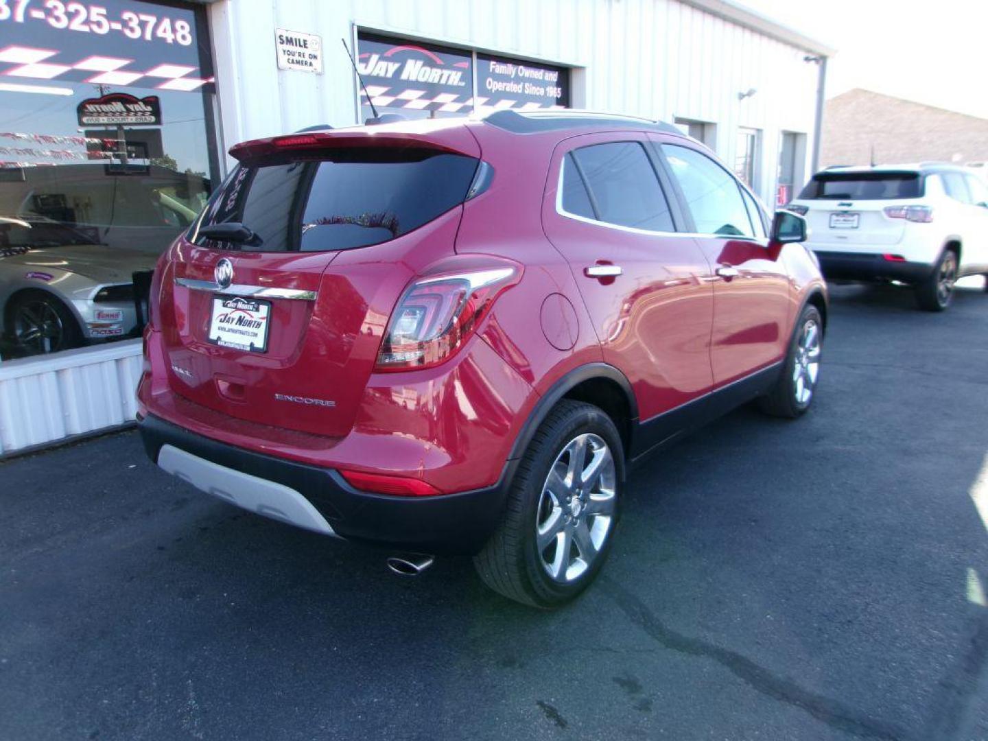 2017 RED BUICK ENCORE ESSENCE (KL4CJCSB3HB) with an 1.4L engine, Automatic transmission, located at 501 E. Columbia St., Springfield, OH, 45503, (800) 262-7122, 39.925262, -83.801796 - Photo#3