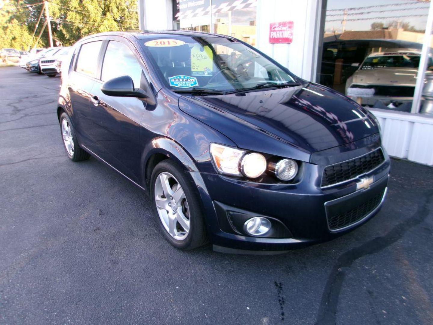 2015 BLUE CHEVROLET SONIC LTZ (1G1JE6SB9F4) with an 1.4L engine, Automatic transmission, located at 501 E. Columbia St., Springfield, OH, 45503, (800) 262-7122, 39.925262, -83.801796 - *** LOW MILES *** New Tires *** Tune Up *** New Brakes *** New Wipers *** Leather *** Back Up Cam *** NICE!!! *** Jay North Auto has offered hand picked vehicles since 1965! Our customer's enjoy a NO pressure buying experience with a small town feel. All of our vehicles get fully inspected and - Photo#0