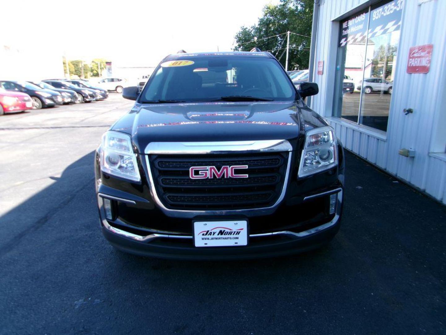 2017 BLACK GMC TERRAIN SLE (2GKALNEK4H6) with an 2.4L engine, Automatic transmission, located at 501 E. Columbia St., Springfield, OH, 45503, (800) 262-7122, 39.925262, -83.801796 - ***1-Owner***Clean Carfax***New Front and Rear Brake Pads and Rotors***SLE***Moonroof***Serviced and Detailed*** Jay North Auto has offered hand picked vehicles since 1965! Our customer's enjoy a NO pressure buying experience with a small town feel. All of our vehicles get fully inspected and - Photo#1