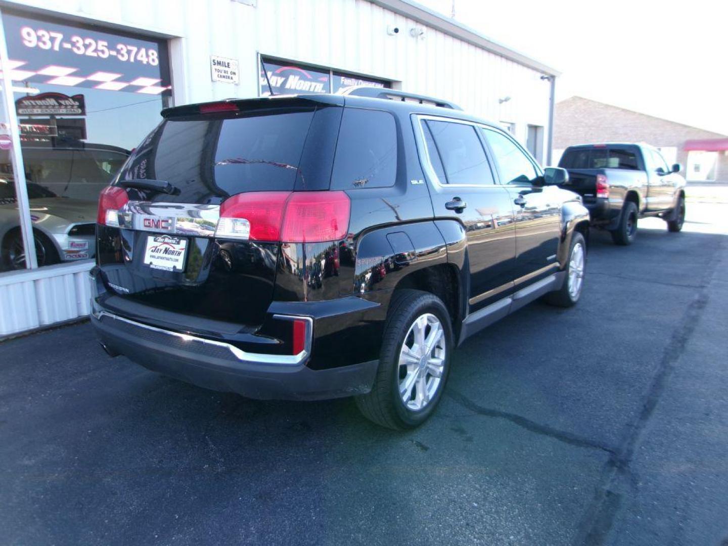 2017 BLACK GMC TERRAIN SLE (2GKALNEK4H6) with an 2.4L engine, Automatic transmission, located at 501 E. Columbia St., Springfield, OH, 45503, (800) 262-7122, 39.925262, -83.801796 - ***1-Owner***Clean Carfax***New Front and Rear Brake Pads and Rotors***SLE***Moonroof***Serviced and Detailed*** Jay North Auto has offered hand picked vehicles since 1965! Our customer's enjoy a NO pressure buying experience with a small town feel. All of our vehicles get fully inspected and - Photo#3