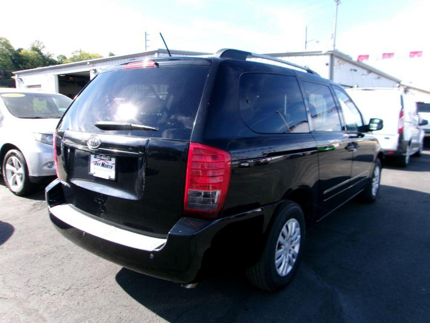 2011 BLACK KIA SEDONA LX (KNDMG4C74B6) with an 3.5L engine, Automatic transmission, located at 501 E. Columbia St., Springfield, OH, 45503, (800) 262-7122, 39.925262, -83.801796 - ***Clean Carfax***LX***New Front and Rear Brake Pads and Rotors***New Air Filter and Cabin Air Filter***New Wiper Blades***Serviced and Ready To Go*** Jay North Auto has offered hand picked vehicles since 1965! Our customer's enjoy a NO pressure buying experience with a small town feel. All of - Photo#2