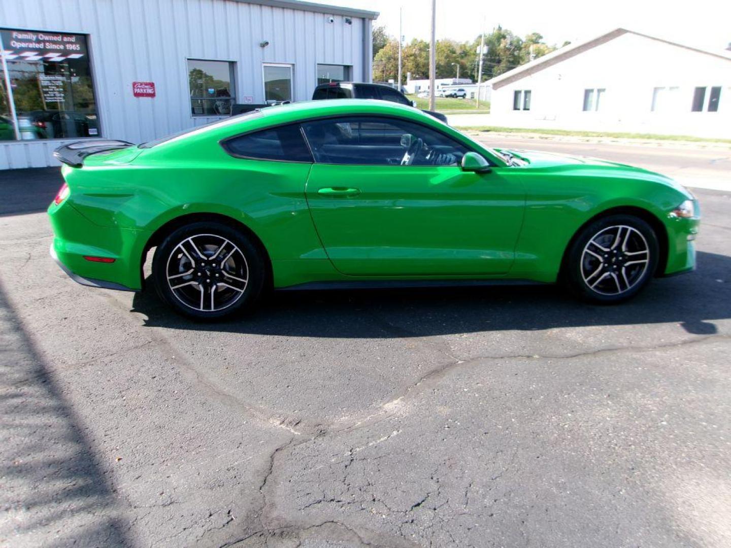 2019 GREEN FORD MUSTANG (1FA6P8TH3K5) with an 2.3L engine, 6-Speed Manual transmission, located at 501 E. Columbia St., Springfield, OH, 45503, (800) 262-7122, 39.925262, -83.801796 - ***Clean Carfax***2.3L EcoBoost***6-Speed***Independent Rear Suspention***New Front and Rear Brake Pads and Rotors***New Tires***New Air Filter and Cabin Ait Filter***Serviced and Ready To Go*** Jay North Auto has offered hand picked vehicles since 1965! Our customer's enjoy a NO pressure buyin - Photo#2