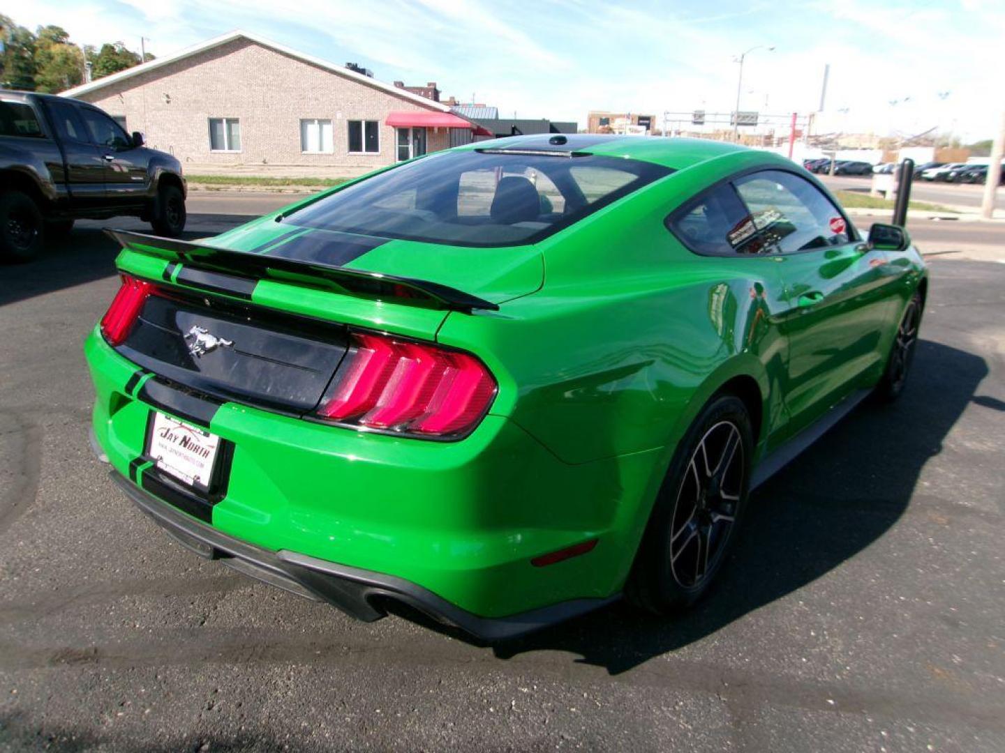2019 GREEN FORD MUSTANG (1FA6P8TH3K5) with an 2.3L engine, 6-Speed Manual transmission, located at 501 E. Columbia St., Springfield, OH, 45503, (800) 262-7122, 39.925262, -83.801796 - ***Clean Carfax***2.3L EcoBoost***6-Speed***Independent Rear Suspention***New Front and Rear Brake Pads and Rotors***New Tires***New Air Filter and Cabin Ait Filter***Serviced and Ready To Go*** Jay North Auto has offered hand picked vehicles since 1965! Our customer's enjoy a NO pressure buyin - Photo#3