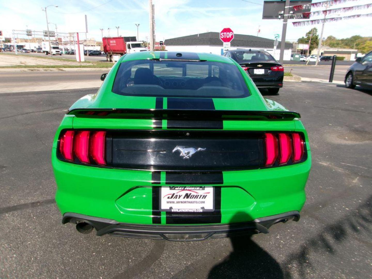 2019 GREEN FORD MUSTANG (1FA6P8TH3K5) with an 2.3L engine, 6-Speed Manual transmission, located at 501 E. Columbia St., Springfield, OH, 45503, (800) 262-7122, 39.925262, -83.801796 - ***Clean Carfax***2.3L EcoBoost***6-Speed***Independent Rear Suspention***New Front and Rear Brake Pads and Rotors***New Tires***New Air Filter and Cabin Ait Filter***Serviced and Ready To Go*** Jay North Auto has offered hand picked vehicles since 1965! Our customer's enjoy a NO pressure buyin - Photo#4