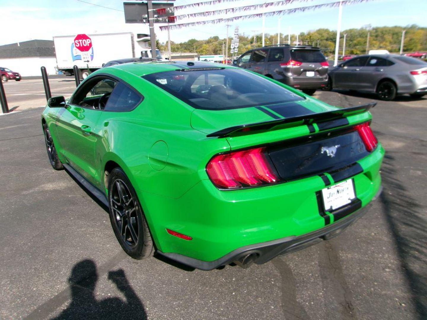2019 GREEN FORD MUSTANG (1FA6P8TH3K5) with an 2.3L engine, 6-Speed Manual transmission, located at 501 E. Columbia St., Springfield, OH, 45503, (800) 262-7122, 39.925262, -83.801796 - ***Clean Carfax***2.3L EcoBoost***6-Speed***Independent Rear Suspention***New Front and Rear Brake Pads and Rotors***New Tires***New Air Filter and Cabin Ait Filter***Serviced and Ready To Go*** Jay North Auto has offered hand picked vehicles since 1965! Our customer's enjoy a NO pressure buyin - Photo#5