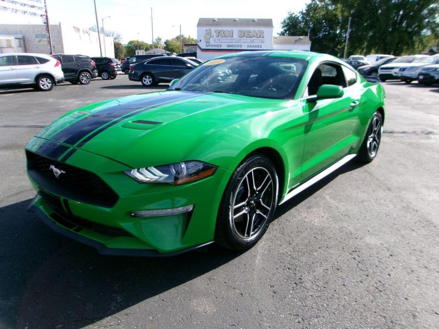 2019 GREEN FORD MUSTANG (1FA6P8TH3K5) with an 2.3L engine, 6-Speed Manual transmission, located at 501 E. Columbia St., Springfield, OH, 45503, (800) 262-7122, 39.925262, -83.801796 - ***Clean Carfax***2.3L EcoBoost***6-Speed***Independent Rear Suspention***New Front and Rear Brake Pads and Rotors***New Tires***New Air Filter and Cabin Ait Filter***Serviced and Ready To Go*** Jay North Auto has offered hand picked vehicles since 1965! Our customer's enjoy a NO pressure buyin - Photo#6