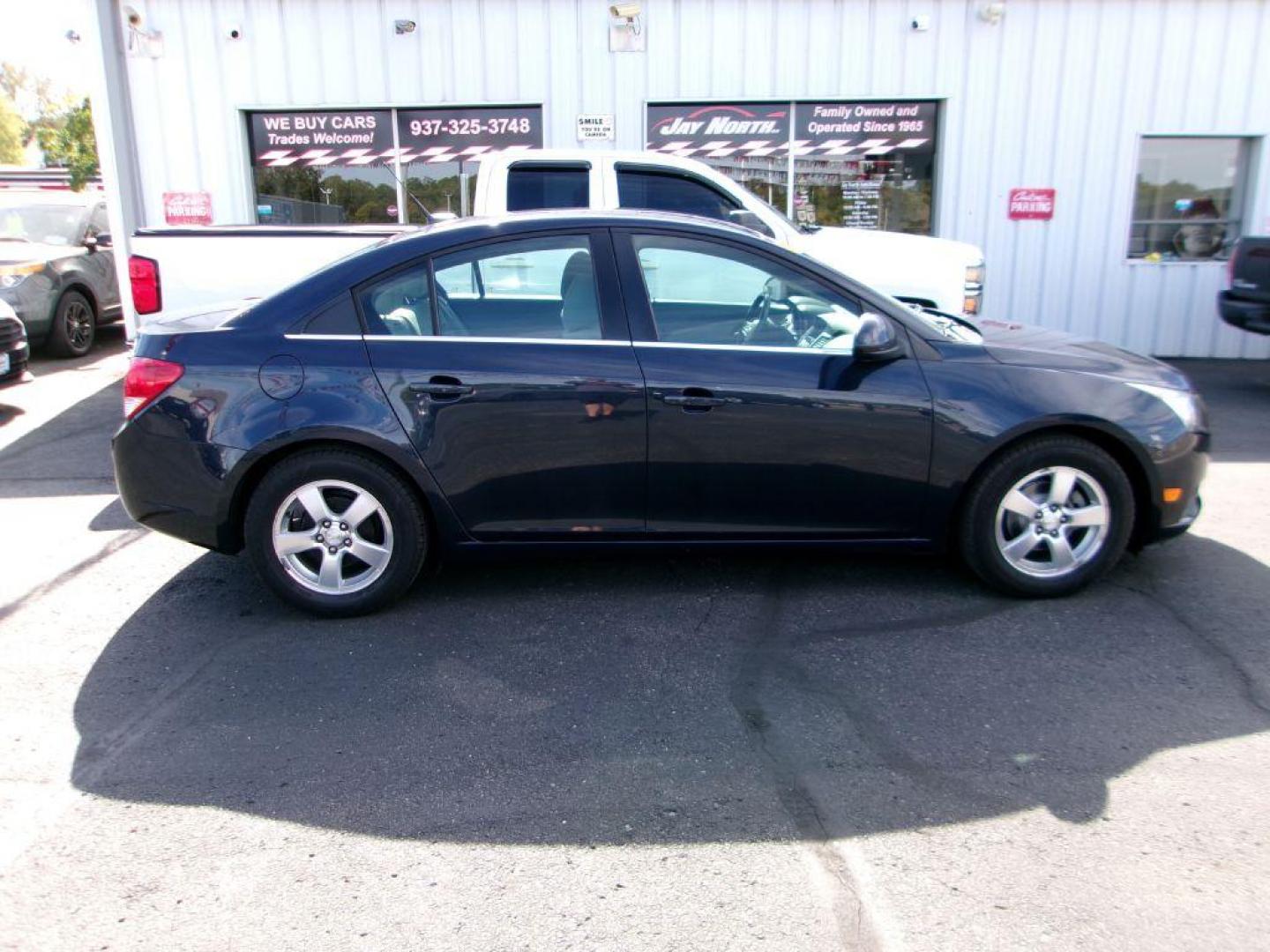 2014 BLUE CHEVROLET CRUZE LT (1G1PC5SB1E7) with an 1.4L engine, Automatic transmission, located at 501 E. Columbia St., Springfield, OH, 45503, (800) 262-7122, 39.925262, -83.801796 - ***Clean Carfax***1LT***Remote Start***New Front Brake Pads and Rotors***Serviced and Ready To Go*** Jay North Auto has offered hand picked vehicles since 1965! Our customer's enjoy a NO pressure buying experience with a small town feel. All of our vehicles get fully inspected and detailed. We - Photo#1