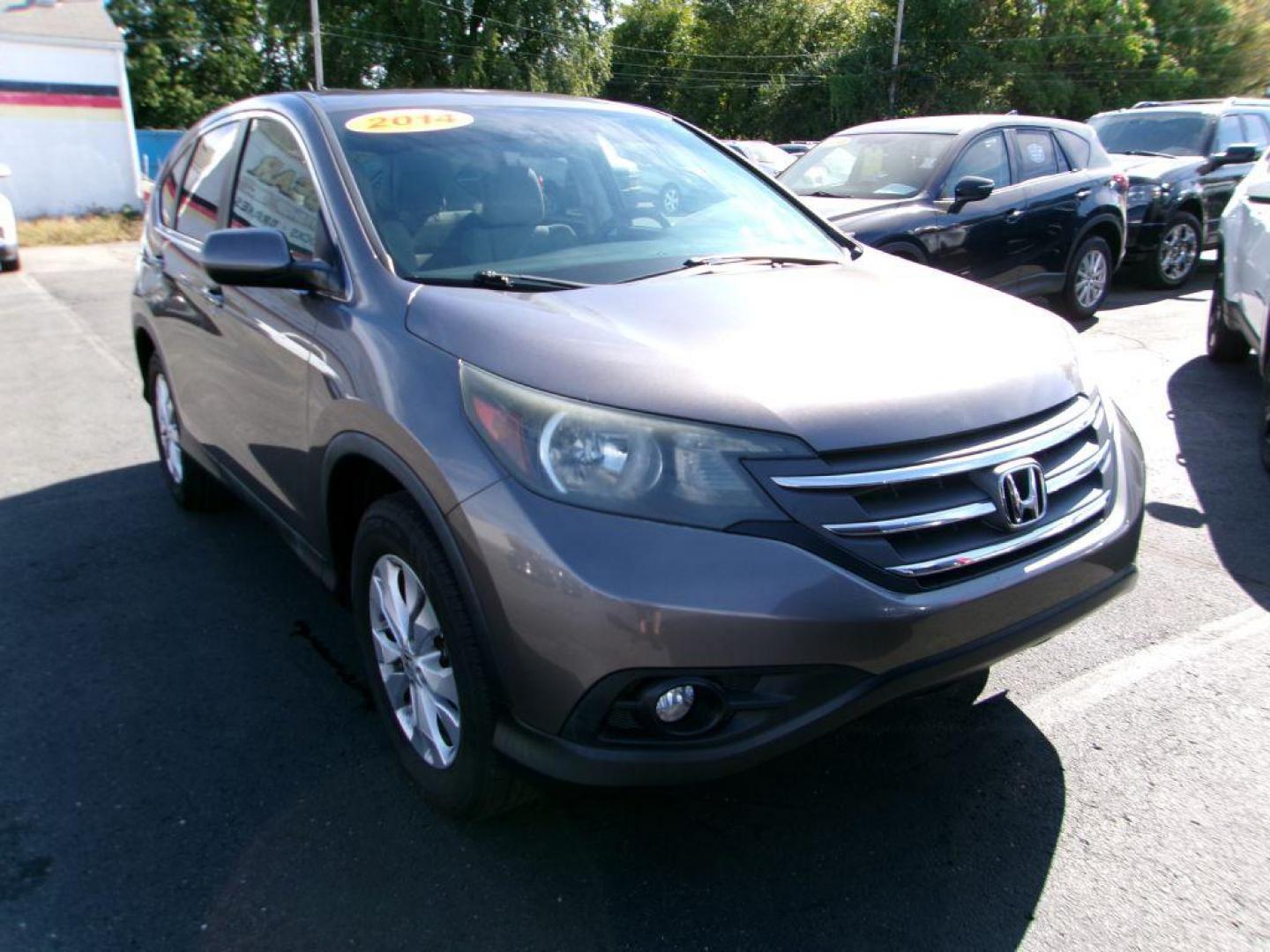 2014 BROWN HONDA CR-V EX (5J6RM4H50EL) with an 2.4L engine, Automatic transmission, located at 501 E. Columbia St., Springfield, OH, 45503, (800) 262-7122, 39.925262, -83.801796 - ***EX***AWD***New Front and Rear Brake Pads and Rotors***New Timing***Moonroof***Serviced and Ready To Go*** Jay North Auto has offered hand picked vehicles since 1965! Our customer's enjoy a NO pressure buying experience with a small town feel. All of our vehicles get fully inspected and deta - Photo#0