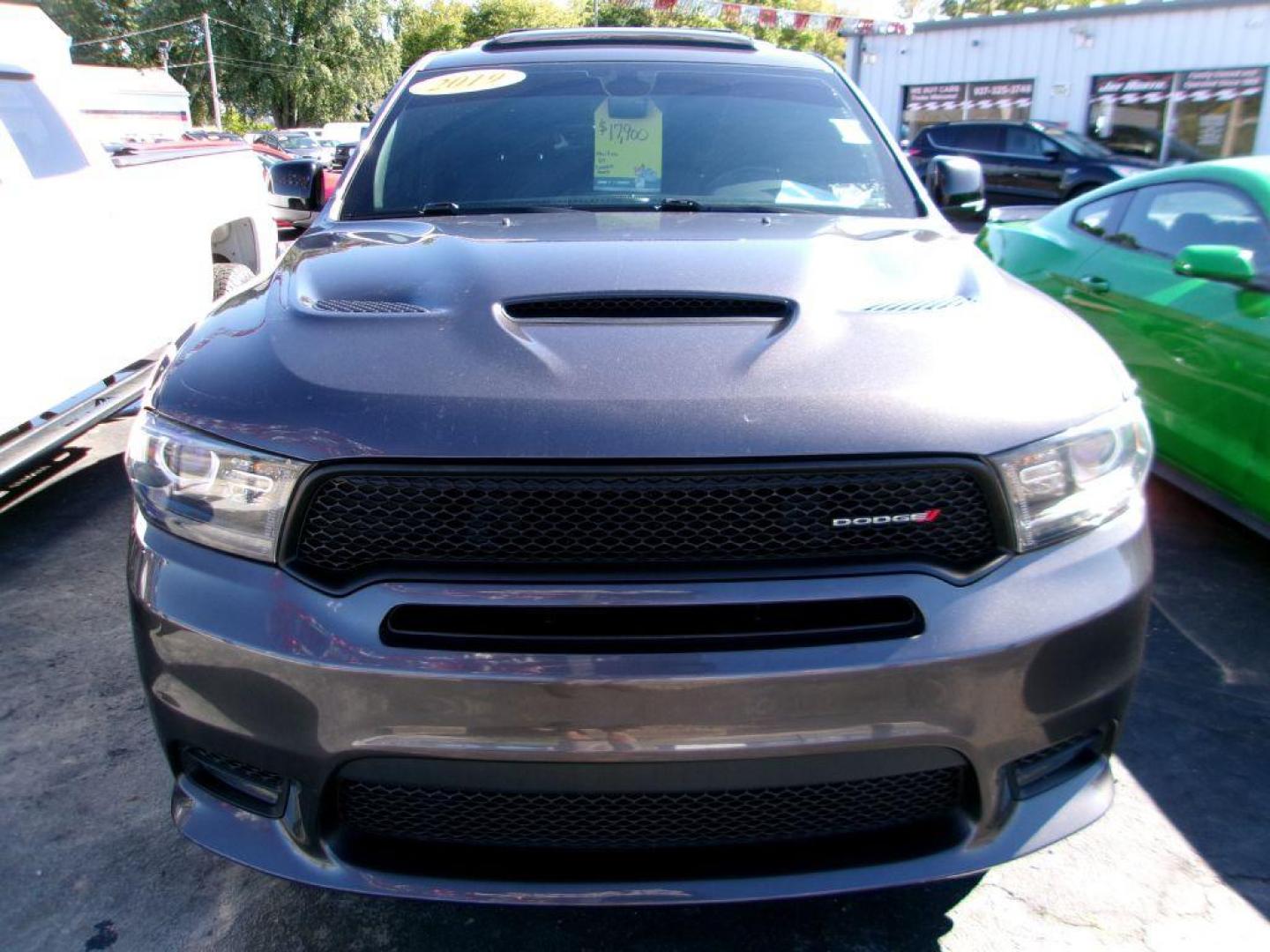 2019 GRAY DODGE DURANGO GT (1C4RDJDG0KC) with an 3.6L engine, Automatic transmission, located at 501 E. Columbia St., Springfield, OH, 45503, (800) 262-7122, 39.925262, -83.801796 - *** New Tires *** Leather *** Moonroof *** LOADED *** GT Plus Package 2BE Leather-Trimmed Bucket Seats with Suede Inserts Heated Steering Wheel Heated Front Seats - Photo#1