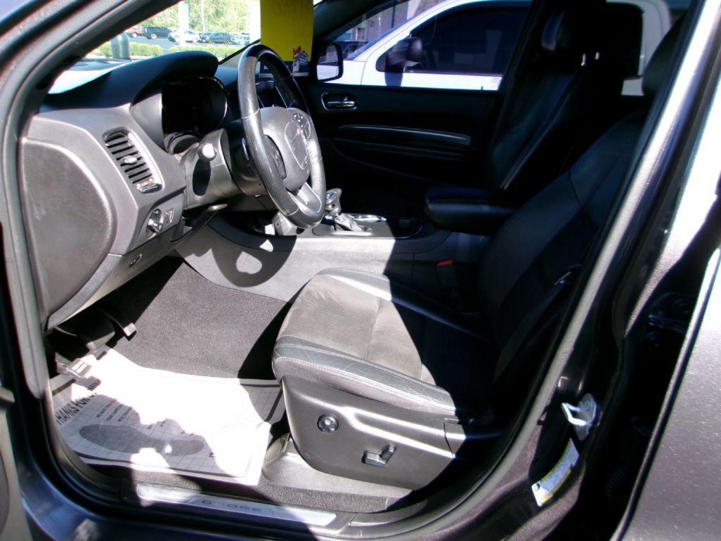 2019 GRAY DODGE DURANGO GT (1C4RDJDG0KC) with an 3.6L engine, Automatic transmission, located at 501 E. Columbia St., Springfield, OH, 45503, (800) 262-7122, 39.925262, -83.801796 - *** New Tires *** Leather *** Moonroof *** LOADED *** GT Plus Package 2BE Leather-Trimmed Bucket Seats with Suede Inserts Heated Steering Wheel Heated Front Seats - Photo#12