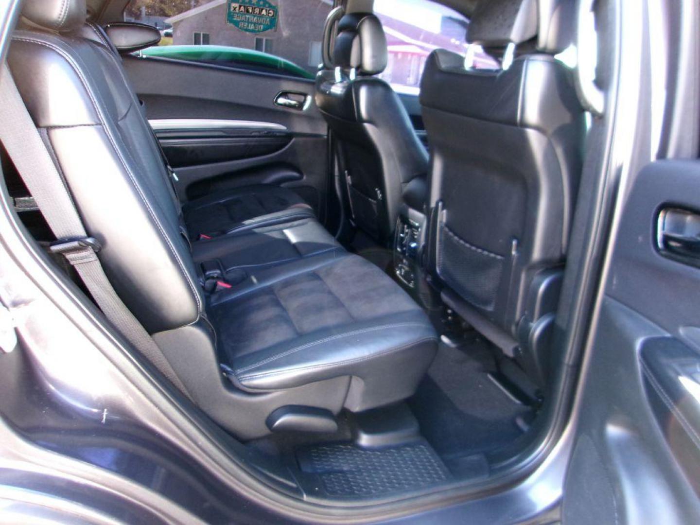 2019 GRAY DODGE DURANGO GT (1C4RDJDG0KC) with an 3.6L engine, Automatic transmission, located at 501 E. Columbia St., Springfield, OH, 45503, (800) 262-7122, 39.925262, -83.801796 - *** New Tires *** Leather *** Moonroof *** LOADED *** GT Plus Package 2BE Leather-Trimmed Bucket Seats with Suede Inserts Heated Steering Wheel Heated Front Seats - Photo#14