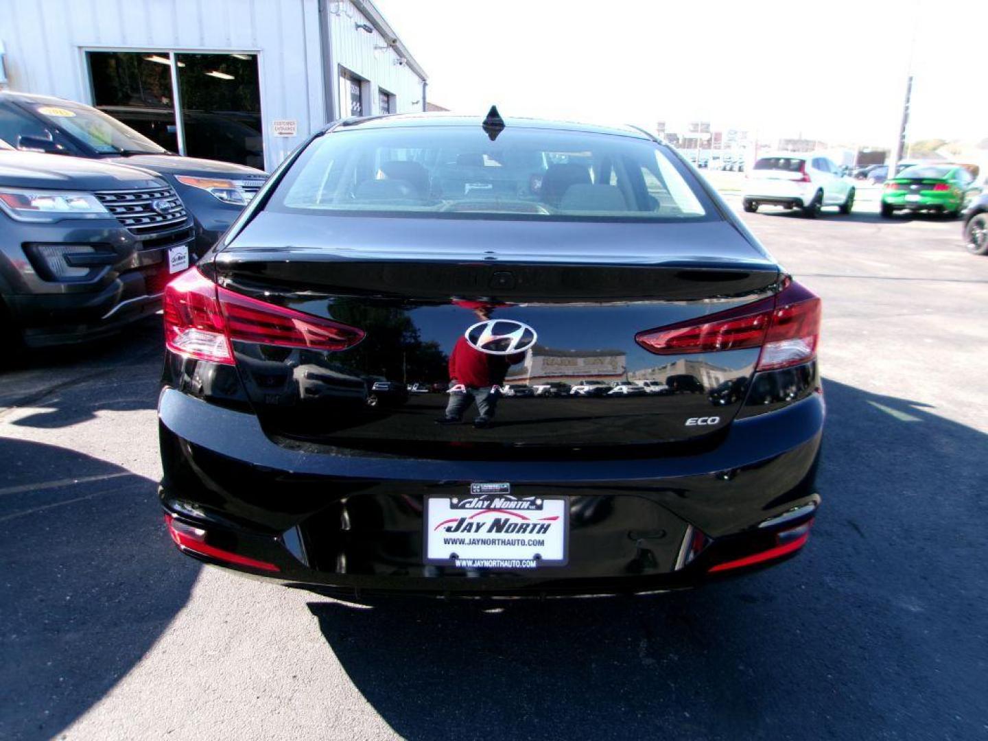 2020 BLACK HYUNDAI ELANTRA ECO (5NPD94LA0LH) with an 1.4L engine, Automatic transmission, located at 501 E. Columbia St., Springfield, OH, 45503, (800) 262-7122, 39.925262, -83.801796 - ***ECO***New Front Brake Pads and Rotors***New Air Filter and Cabin Air Filter***Apple Carplay and Android Auto***Blind Spot***Cross Traffic Warning***Detailed and Ready To Go*** Jay North Auto has offered hand picked vehicles since 1965! Our customer's enjoy a NO pressure buying experience wi - Photo#4