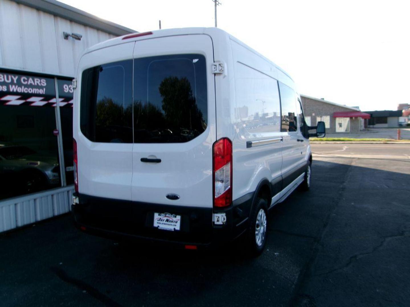 2015 WHITE FORD TRANSIT T-250 (1FTNR2CM2FK) with an 3.7L engine, Automatic transmission, located at 501 E. Columbia St., Springfield, OH, 45503, (800) 262-7122, 39.925262, -83.801796 - Photo#2