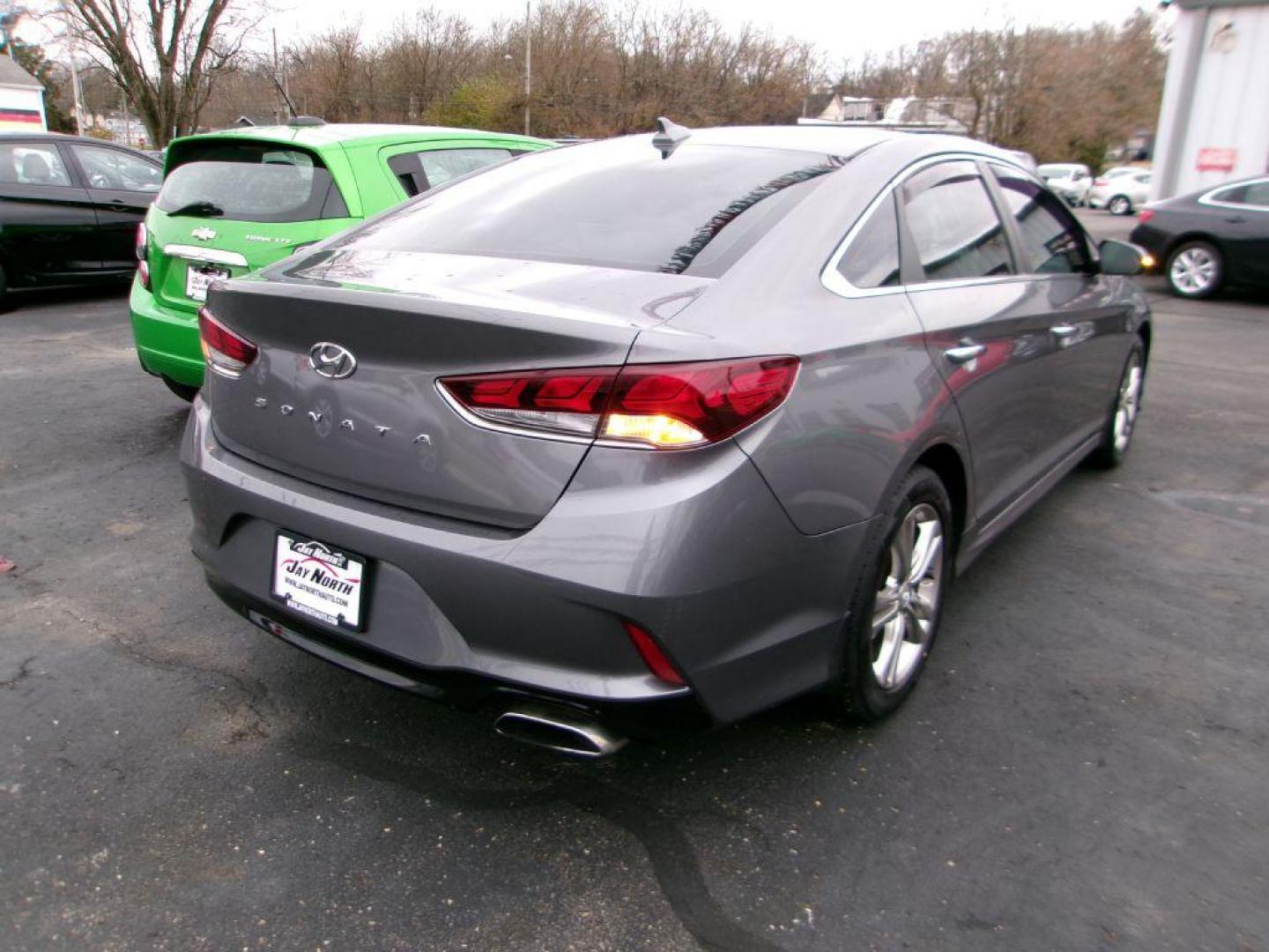 2019 GRAY HYUNDAI SONATA SEL (5NPE34AF6KH) with an 2.4L engine, Automatic transmission, located at 501 E. Columbia St., Springfield, OH, 45503, (800) 262-7122, 39.925262, -83.801796 - ***All New Brakes***New Tires***New Air Filter and Cabin Filter***SEL***Tune Up ***New Wiper Blades***Detailed and Ready To Go*** Apple Car Play *** Back Up Camera *** Jay North Auto has offered hand picked vehicles since 1965! Our customer's enjoy a NO pressure buying experience with a small t - Photo#3