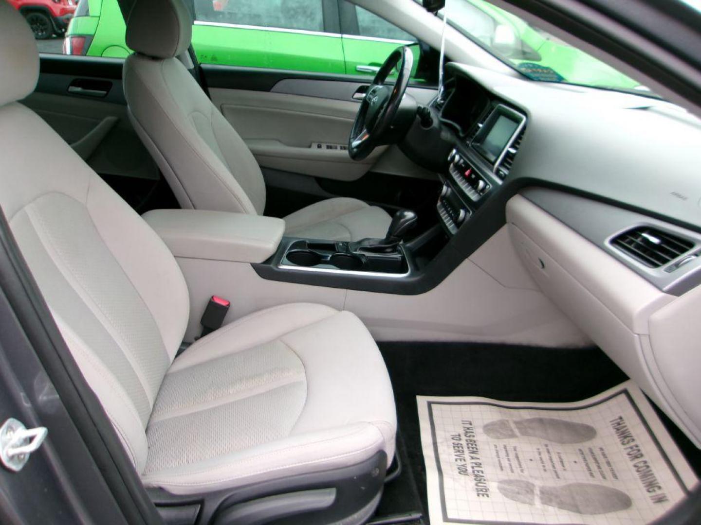 2019 GRAY HYUNDAI SONATA SEL (5NPE34AF6KH) with an 2.4L engine, Automatic transmission, located at 501 E. Columbia St., Springfield, OH, 45503, (800) 262-7122, 39.925262, -83.801796 - ***All New Brakes***New Tires***New Air Filter and Cabin Filter***SEL***Tune Up ***New Wiper Blades***Detailed and Ready To Go*** Apple Car Play *** Back Up Camera *** Jay North Auto has offered hand picked vehicles since 1965! Our customer's enjoy a NO pressure buying experience with a small t - Photo#16
