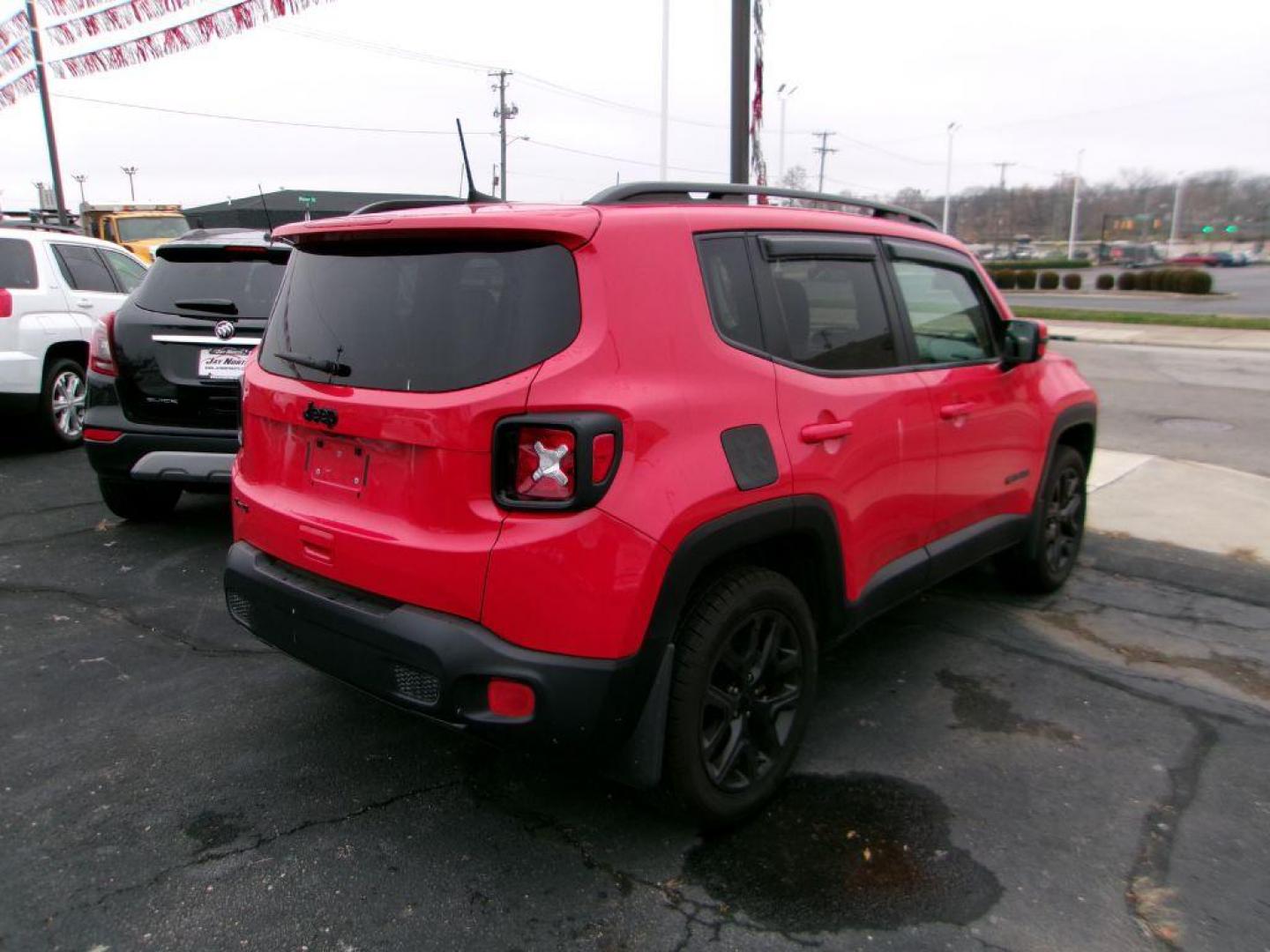2018 RED JEEP RENEGADE ALTITUDE (ZACCJBBBXJP) with an 2.4L engine, Automatic transmission, located at 501 E. Columbia St., Springfield, OH, 45503, (800) 262-7122, 39.925262, -83.801796 - ***Altitude***4WD***New Front Brake Pads and Rotors***New Spark Pads***Remote Start***Heated Seats***Apple and Android Carplay***Detailed and Ready To Go*** Jay North Auto has offered hand picked vehicles since 1965! Our customer's enjoy a NO pressure buying experience with a small town feel. - Photo#3