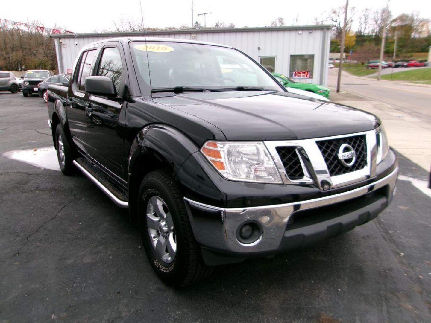 2010 BLACK NISSAN FRONTIER CREW CAB SE (1N6AD0EV6AC) with an 4.0L engine, Automatic transmission, located at 501 E. Columbia St., Springfield, OH, 45503, (800) 262-7122, 39.925262, -83.801796 - *** 1-Owner *** Clean Carfax *** CrewCab *** 4x4 *** 4.0L *** SE *** NICE *** Oil Change *** New Air and Cabin Filter *** Jay North Auto has offered hand picked vehicles since 1965! Our customer's enjoy a NO pressure buying experience with a small town feel. We are a preferred dealer for many - Photo#0