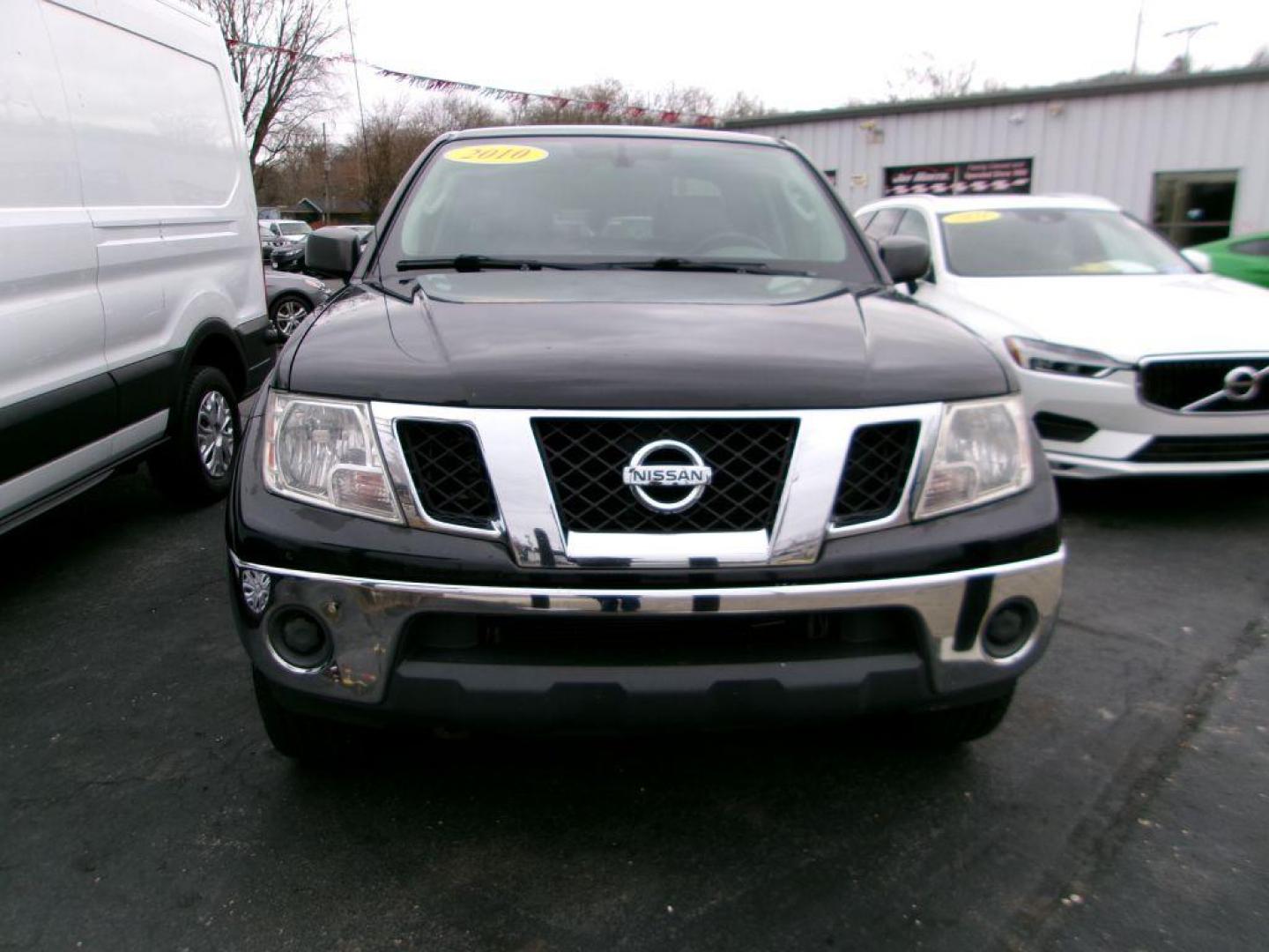 2010 BLACK NISSAN FRONTIER CREW CAB SE (1N6AD0EV6AC) with an 4.0L engine, Automatic transmission, located at 501 E. Columbia St., Springfield, OH, 45503, (800) 262-7122, 39.925262, -83.801796 - *** 1-Owner *** Clean Carfax *** CrewCab *** 4x4 *** 4.0L *** SE *** NICE *** Oil Change *** New Air and Cabin Filter *** Jay North Auto has offered hand picked vehicles since 1965! Our customer's enjoy a NO pressure buying experience with a small town feel. We are a preferred dealer for many - Photo#1