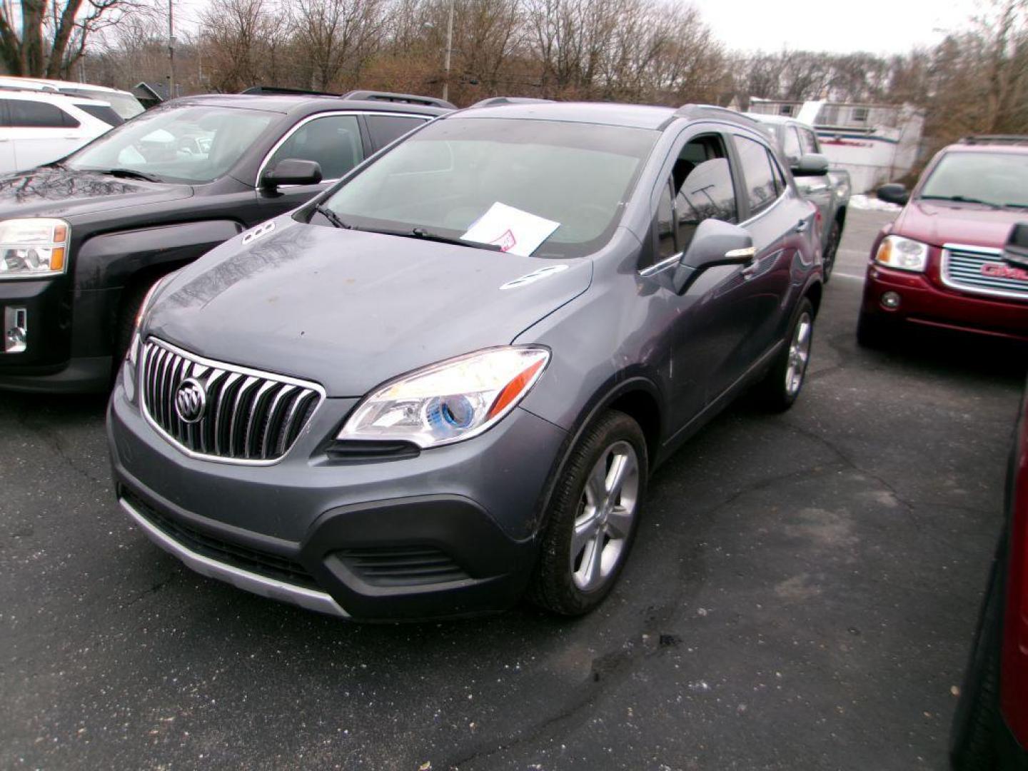 2015 GRAY BUICK ENCORE (KL4CJASB4FB) with an 1.4L engine, Automatic transmission, located at 501 E. Columbia St., Springfield, OH, 45503, (800) 262-7122, 39.925262, -83.801796 - Photo#2