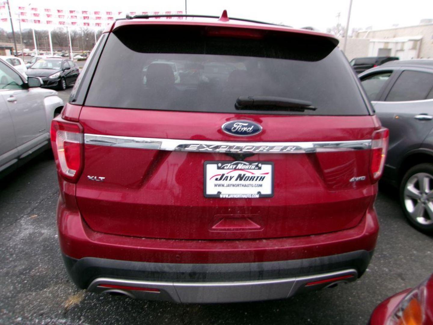 2017 RED FORD EXPLORER XLT (1FM5K8D80HG) with an 3.5L engine, Automatic transmission, located at 501 E. Columbia St., Springfield, OH, 45503, (800) 262-7122, 39.925262, -83.801796 - *** 1 Owner *** Clean CarFax w/ 21 Service Records*** New Tires *** 4wd *** XLT *** Jay North Auto has offered hand picked vehicles since 1965! Our customer's enjoy a NO pressure buying experience with a small town feel. We are a preferred dealer for many local credit unions and lenders. Bad cr - Photo#3