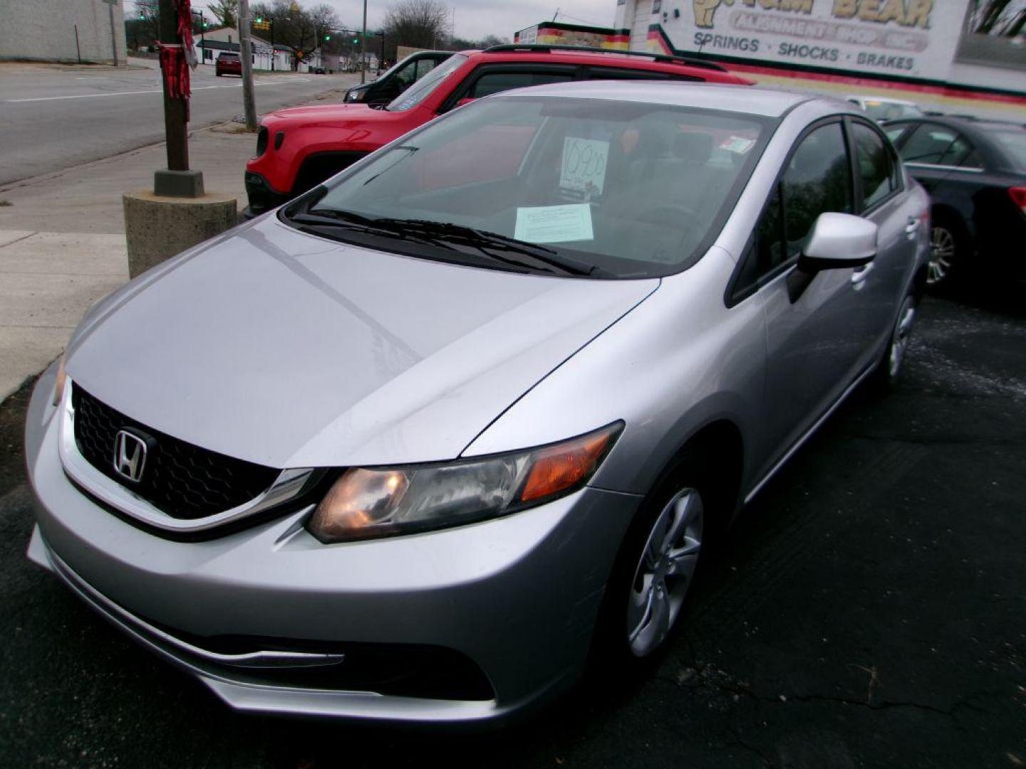 2013 SILVER HONDA CIVIC LX (19XFB2F55DE) with an 1.8L engine, Automatic transmission, located at 501 E. Columbia St., Springfield, OH, 45503, (800) 262-7122, 39.925262, -83.801796 - ***LX***New Tires***New Front Brakes***New Air Filter and Cabin Air Filter***Detailed and Ready To Go*** Jay North Auto has offered hand picked vehicles since 1965! Our customer's enjoy a NO pressure buying experience with a small town feel. We are a preferred dealer for many local credit uni - Photo#2