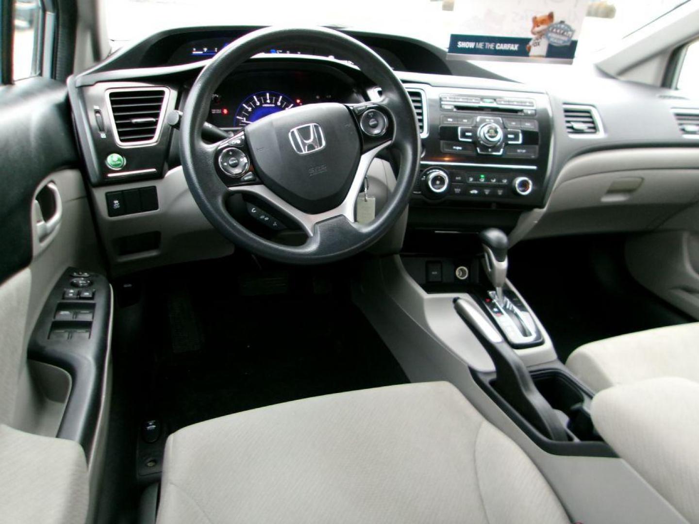 2013 SILVER HONDA CIVIC LX (19XFB2F55DE) with an 1.8L engine, Automatic transmission, located at 501 E. Columbia St., Springfield, OH, 45503, (800) 262-7122, 39.925262, -83.801796 - ***LX***New Tires***New Front Brakes***New Air Filter and Cabin Air Filter***Detailed and Ready To Go*** Jay North Auto has offered hand picked vehicles since 1965! Our customer's enjoy a NO pressure buying experience with a small town feel. We are a preferred dealer for many local credit uni - Photo#5