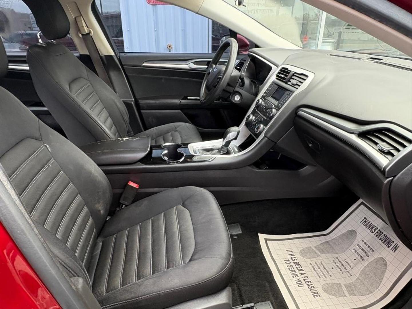 2014 RED FORD FUSION SE (3FA6P0H73ER) with an 2.5L engine, Automatic transmission, located at 501 E. Columbia St., Springfield, OH, 45503, (800) 262-7122, 39.925262, -83.801796 - ***Clean Carfax***New Tires***New Front and Rear Brakes***New Air Filter and Cabin Air Filter***New Spark Plugs***Fresh Oil Change***Detailed and Ready To Go*** Jay North Auto has offered hand picked vehicles since 1965! Our customer's enjoy a NO pressure buying experience with a small town fe - Photo#15