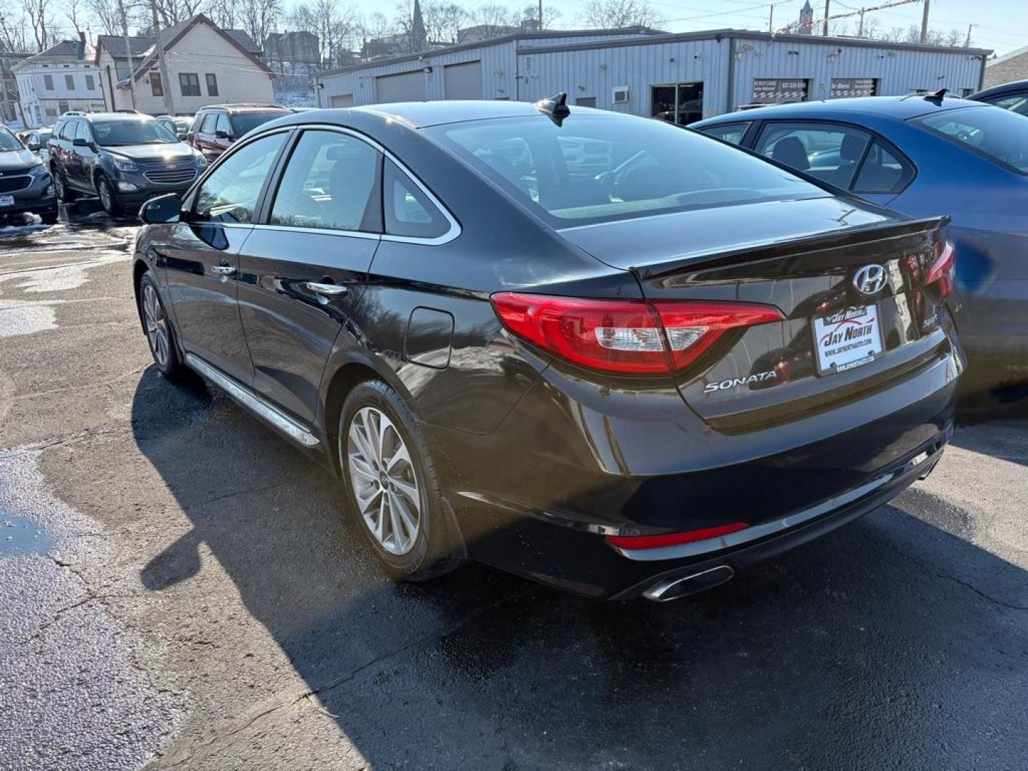 2017 BLACK HYUNDAI SONATA SPORT (5NPE34AF8HH) with an 2.4L engine, Automatic transmission, located at 501 E. Columbia St., Springfield, OH, 45503, (800) 262-7122, 39.925262, -83.801796 - ***Clean Carfax***New Tires***All New Brake Pads and Rotors***New Spark Plugs***New Serpentine Belt***Heated Leather Seating***Moonroof***Fresh Oil Change*** Jay North Auto has offered hand picked vehicles since 1965! Our customer's enjoy a NO pressure buying experience with a small town feel. - Photo#3