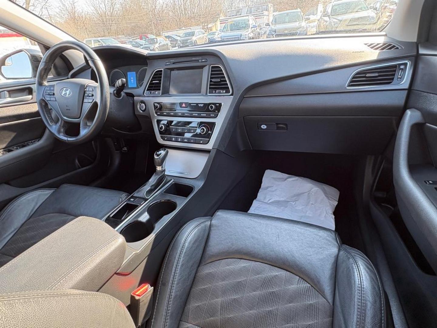 2017 BLACK HYUNDAI SONATA SPORT (5NPE34AF8HH) with an 2.4L engine, Automatic transmission, located at 501 E. Columbia St., Springfield, OH, 45503, (800) 262-7122, 39.925262, -83.801796 - ***Clean Carfax***New Tires***All New Brake Pads and Rotors***New Spark Plugs***New Serpentine Belt***Heated Leather Seating***Moonroof***Fresh Oil Change*** Jay North Auto has offered hand picked vehicles since 1965! Our customer's enjoy a NO pressure buying experience with a small town feel. - Photo#18