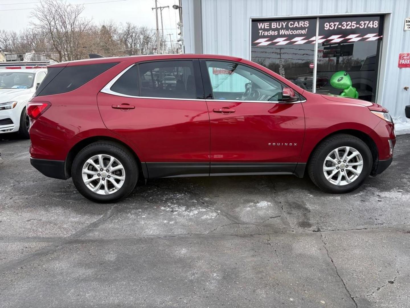 2018 RED CHEVROLET EQUINOX LT (2GNAXJEV8J6) with an 1.5L engine, Automatic transmission, located at 501 E. Columbia St., Springfield, OH, 45503, (800) 262-7122, 39.925262, -83.801796 - *** LT *** Remote Start *** New Oil and Filter *** New Cabin and Air filter *** New Brakes *** New TPMS Sensors *** Back Up Camera *** Jay North Auto has offered hand picked vehicles since 1965! Our customer's enjoy a NO pressure buying experience with a small town feel. We are a preferred de - Photo#1