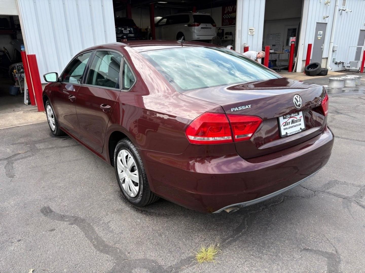 2013 MAROON VOLKSWAGEN PASSAT S (1VWAP7A37DC) with an 2.5L engine, 5-Speed Manual transmission, located at 501 E. Columbia St., Springfield, OH, 45503, (800) 262-7122, 39.925262, -83.801796 - ***S***5-Speed Manual***New Tires***New Front and Rear Brake Pads and Rotors***New Battery***New Wiper Blades***New Spark Plugs***New Cabin Air Filter***Fresh Oil Change***Ready To Go!*** Jay North Auto has offered hand picked vehicles since 1965! Our customer's enjoy a NO pressure buying exper- Photo#4
