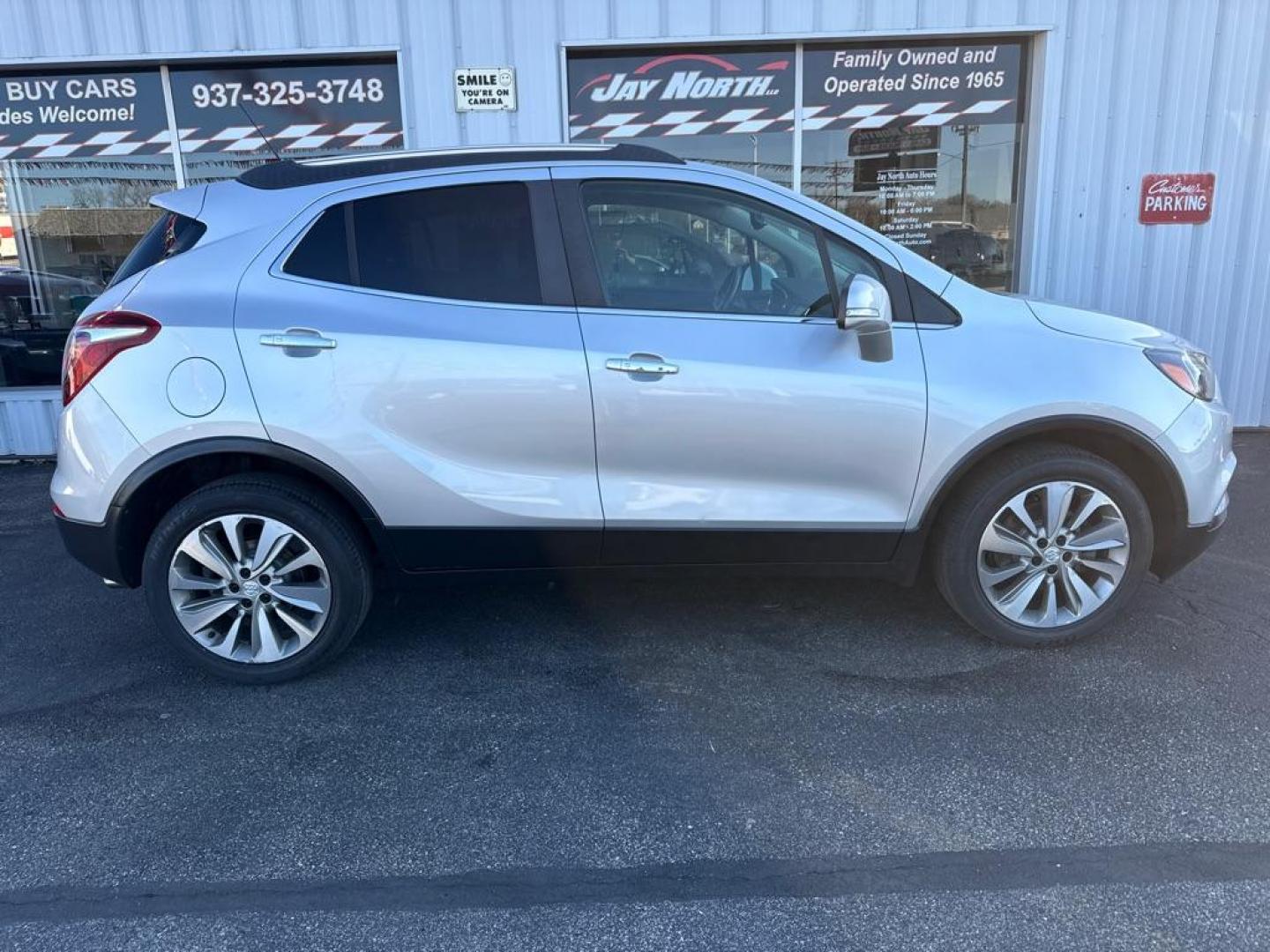 2017 SILVER BUICK ENCORE PREFERRED (KL4CJASB9HB) with an 1.4L engine, Automatic transmission, located at 501 E. Columbia St., Springfield, OH, 45503, (800) 262-7122, 39.925262, -83.801796 - *** New Turbo *** Turbo Lines *** Engine Oil Cooler *** Purge Valve *** New O2 Sensors *** Tune Up *** New Air and Cabin filter *** New Battery *** New Intake Manifold *** New Valve Cover ** New Brakes *** New Tires w/ New TPMS sensors *** New Lugs *** Perfered Package *** FWD *** Clean CarFax *** - Photo#7