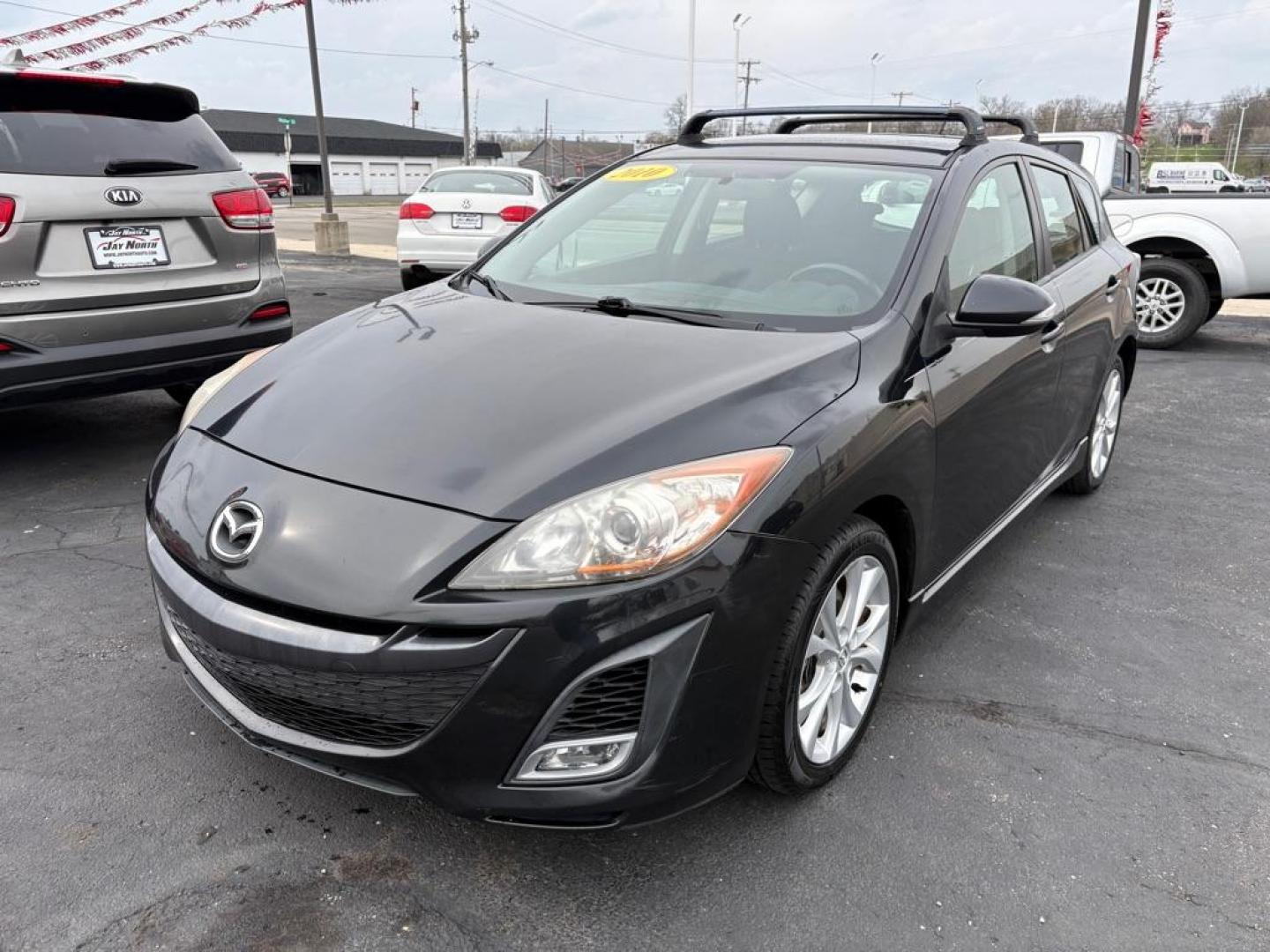 2010 BLACK MAZDA 3 S (JM1BL1H65A1) with an 2.5L engine, Automatic transmission, located at 501 E. Columbia St., Springfield, OH, 45503, (800) 262-7122, 39.925262, -83.801796 - ***Price Includes Documentation Fee!***S***Hatchback***New Front Brake Pads and Rotors***New Tires***New O2 Sensor***New Air Filter and Cabin Air Filter***New Wiper Blades***Fresh Oil Change*** Jay North Auto has offered hand picked vehicles since 1965! Our customer's enjoy a NO pressure buying - Photo#6