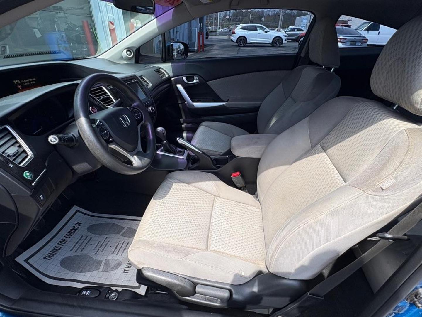 2015 BLUE HONDA CIVIC EX (2HGFG3A8XFH) with an 1.8L engine, 5-Speed Manual transmission, located at 501 E. Columbia St., Springfield, OH, 45503, (800) 262-7122, 39.925262, -83.801796 - ***Price Includes Dealer Documentation Fee!***EX***Coupe***5-Speed***Moonroof***New Battery***All New Brake Pads and Rotors***New Cabin Air Filter***Fresh Oil Change*** Jay North Auto has offered hand picked vehicles since 1965! Our customer's enjoy a NO pressure buying experience with a small - Photo#9