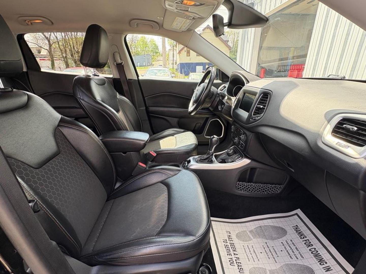 2019 BLACK JEEP COMPASS LATITUDE (3C4NJDBB1KT) with an 2.4L engine, Automatic transmission, located at 501 E. Columbia St., Springfield, OH, 45503, (800) 262-7122, 39.925262, -83.801796 - *** New Tires *** New Aux Battery *** 4x4 *** Clean CarFax *** Apple CarPlay *** New Front Brakes *** New Wipers *** New Cabin and Air Filters *** Oil Chage *** New Stabilizer link *** Nice !!! Jay North Auto has offered hand picked vehicles since 1965! Our customer's enjoy a NO pressure buying e - Photo#16