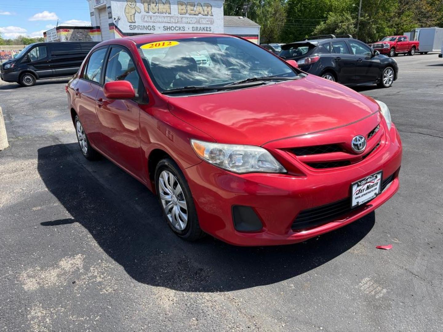 2012 RED TOYOTA COROLLA LE (5YFBU4EE9CP) with an 1.8L engine, Automatic transmission, located at 501 E. Columbia St., Springfield, OH, 45503, (800) 262-7122, 39.925262, -83.801796 - ********** Available soon call to check availability 937-325-3748 Jay North Auto has offered hand picked vehicles since 1965! Our customer's enjoy a NO pressure buying experience with a small town feel. We are a preferred dealer for many local credit unions and lenders. Bad credit? No Credit/Fi - Photo#1