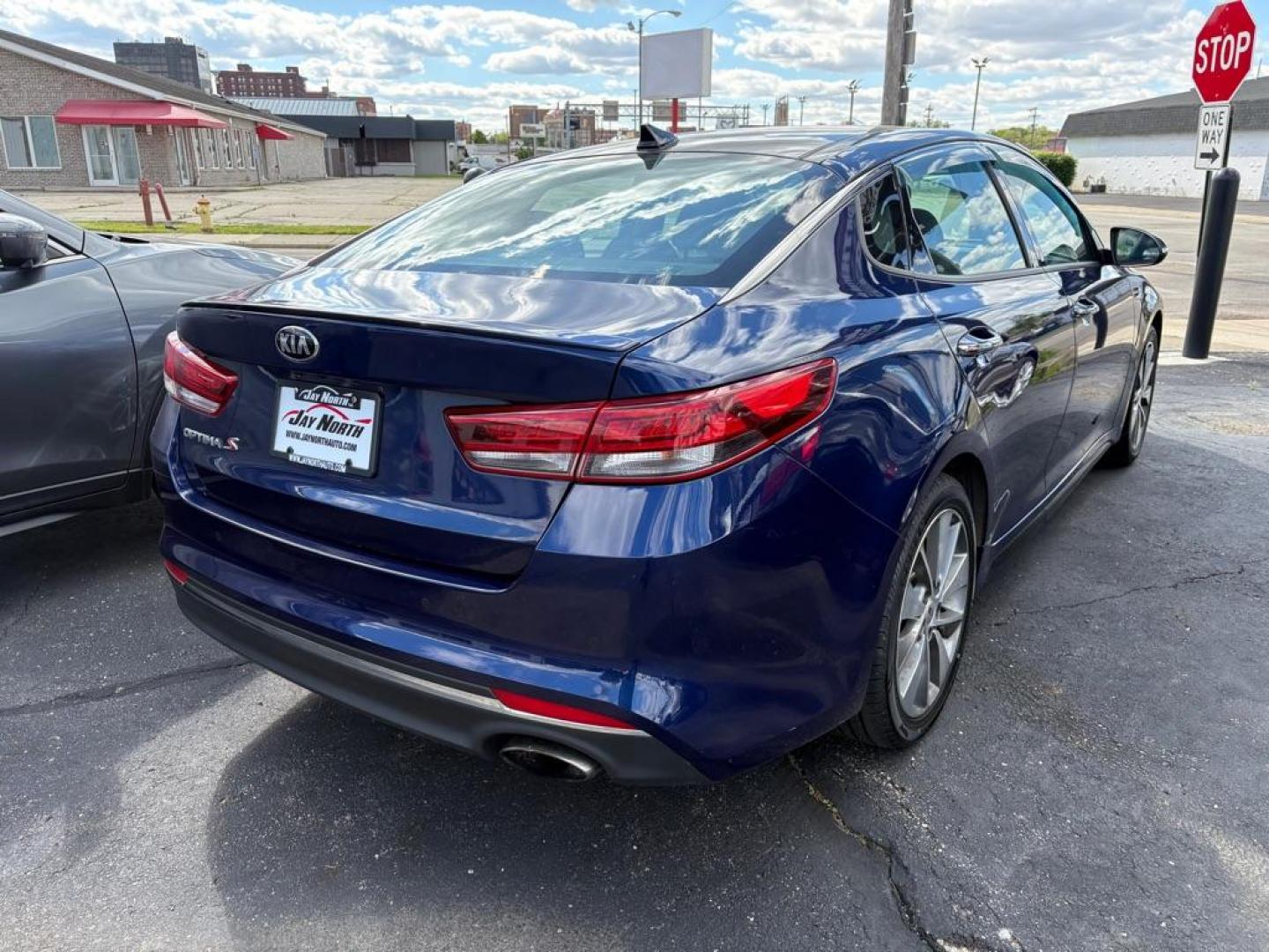 2018 BLUE KIA OPTIMA S (5XXGT4L39JG) with an 2.4L engine, Automatic transmission, located at 501 E. Columbia St., Springfield, OH, 45503, (800) 262-7122, 39.925262, -83.801796 - *** Tune Up *** New Wipers *** New Rear Brakes *** New Cabin and Air filter *** Inspection *** Oil change *** New Valve cover gasket and fuel pump gasket *** Newer Tires *** Panoramic Roof *** Premium Audio *** S sport *** Apple CarPlay *** Back Up Camera *** Blind spot w/ cross traffic alert *** Pa - Photo#1