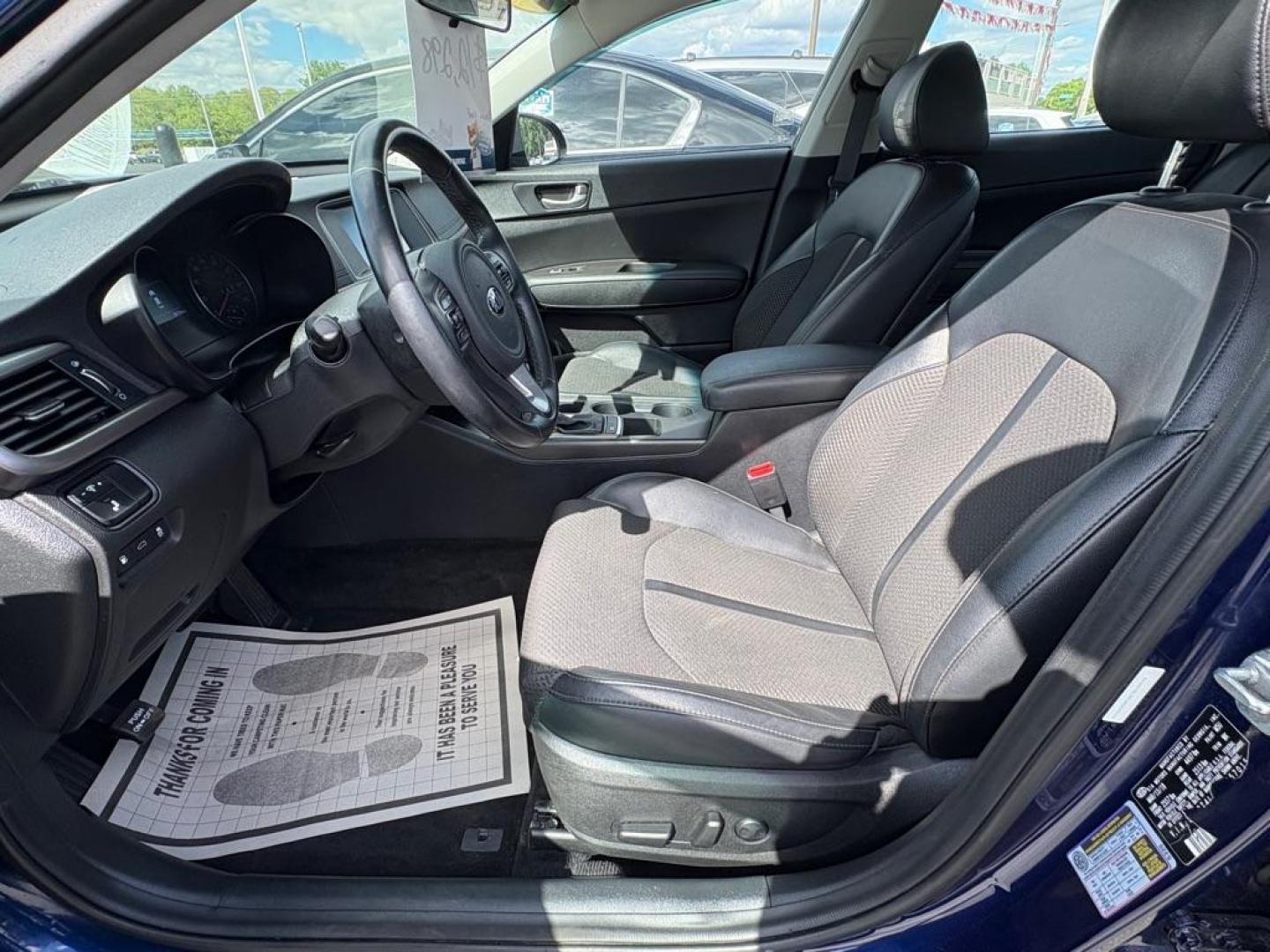 2018 BLUE KIA OPTIMA S (5XXGT4L39JG) with an 2.4L engine, Automatic transmission, located at 501 E. Columbia St., Springfield, OH, 45503, (800) 262-7122, 39.925262, -83.801796 - *** Tune Up *** New Wipers *** New Rear Brakes *** New Cabin and Air filter *** Inspection *** Oil change *** New Valve cover gasket and fuel pump gasket *** Newer Tires *** Panoramic Roof *** Premium Audio *** S sport *** Apple CarPlay *** Back Up Camera *** Blind spot w/ cross traffic alert *** Pa - Photo#7